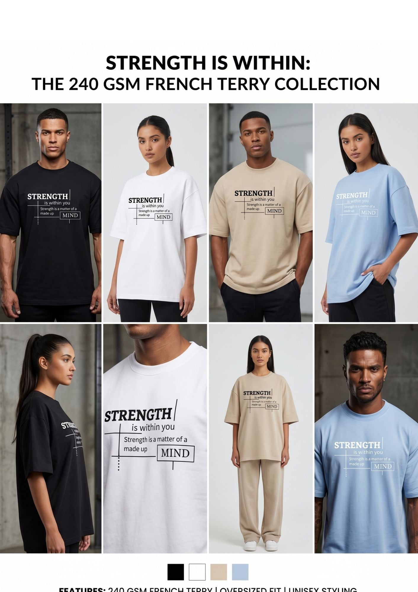 Dunbond label Oversize T-Shirt // STRENGTH