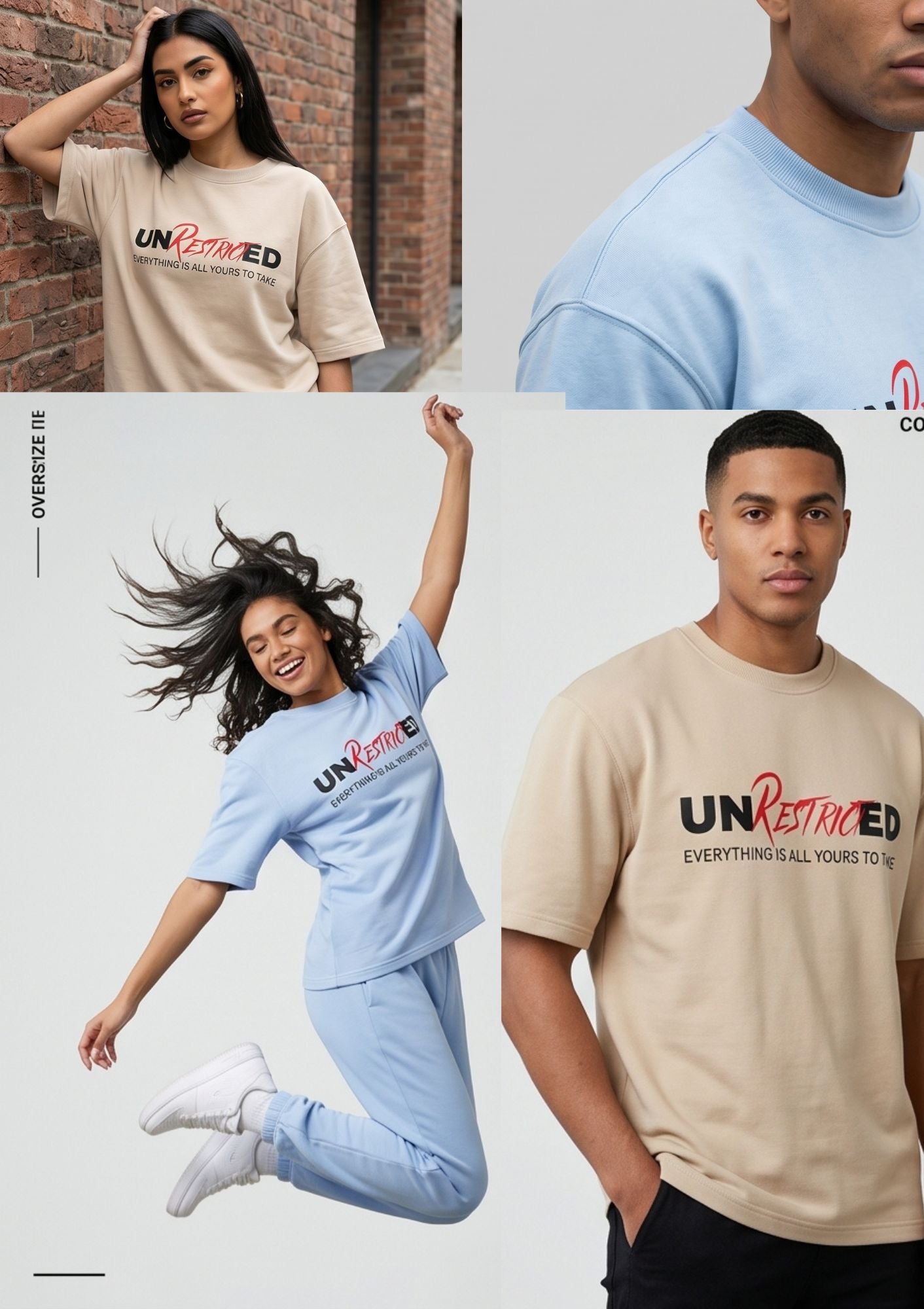 Dunbond label Oversize T-Shirt // UNRESTRICTED