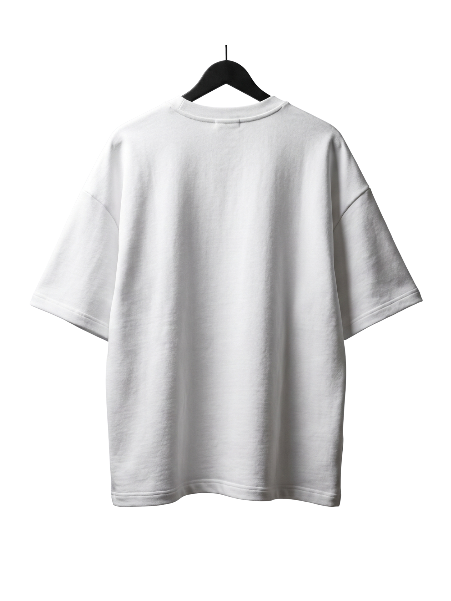 Dunbond label Oversized French Terry White T-Shirt/ Dur Reh typography