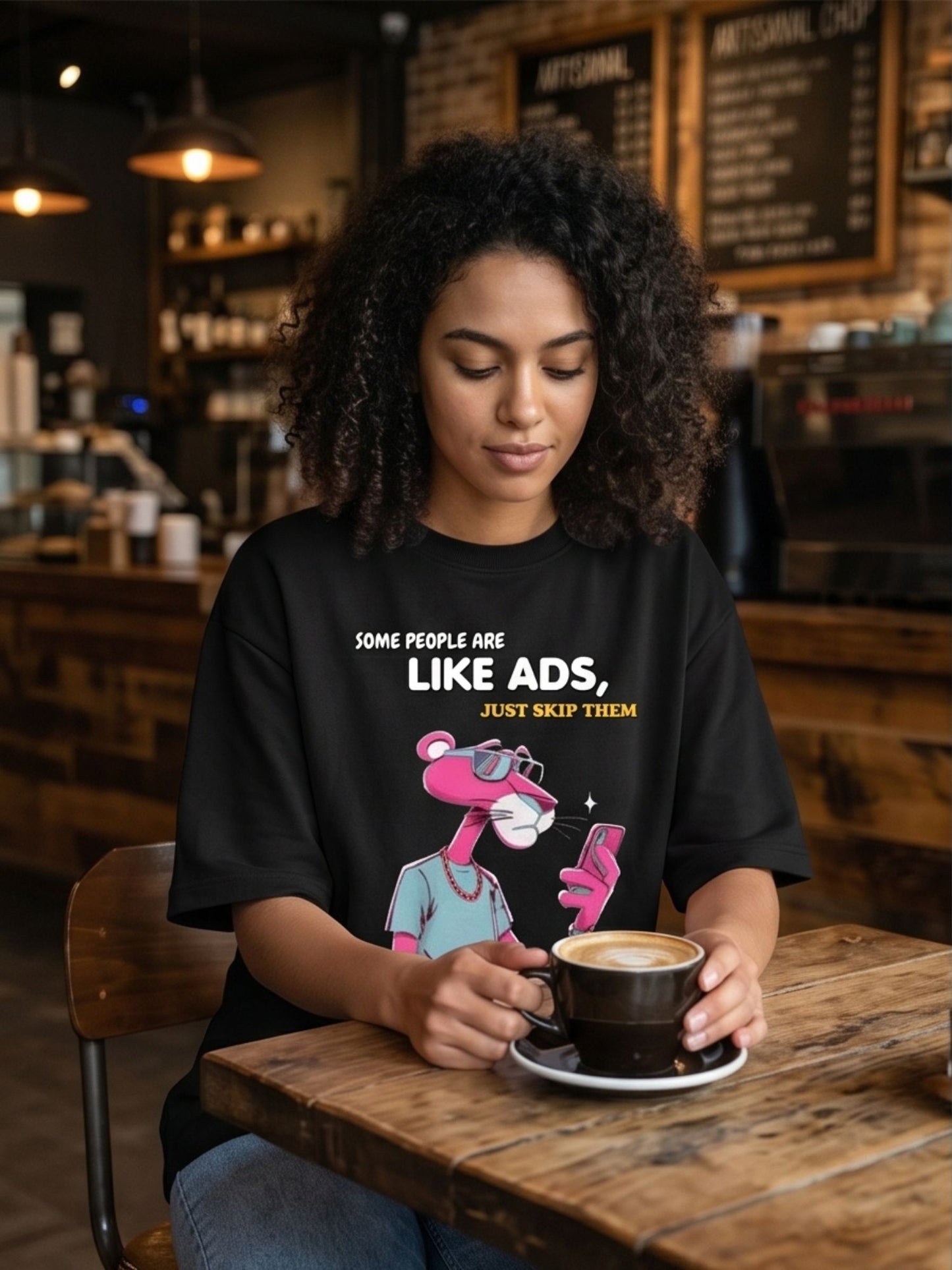 The "Skip Ad" Heavyweight Oversized Tee – French Terry (240 GSM)