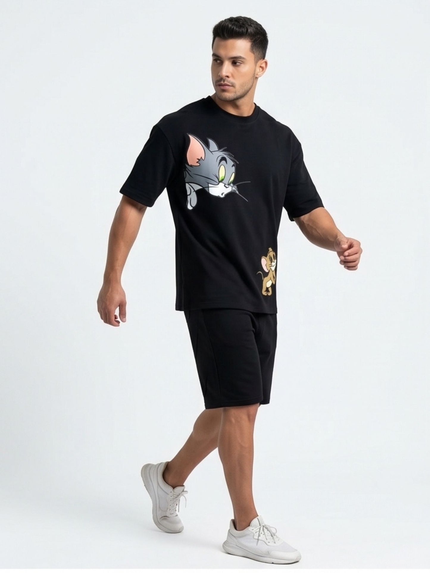 The "Tom & Jerry Peek-a-Boo" Oversized Heavyweight Tee