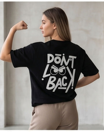 Oversize Colour printed T-Shirt // Dont Look Back