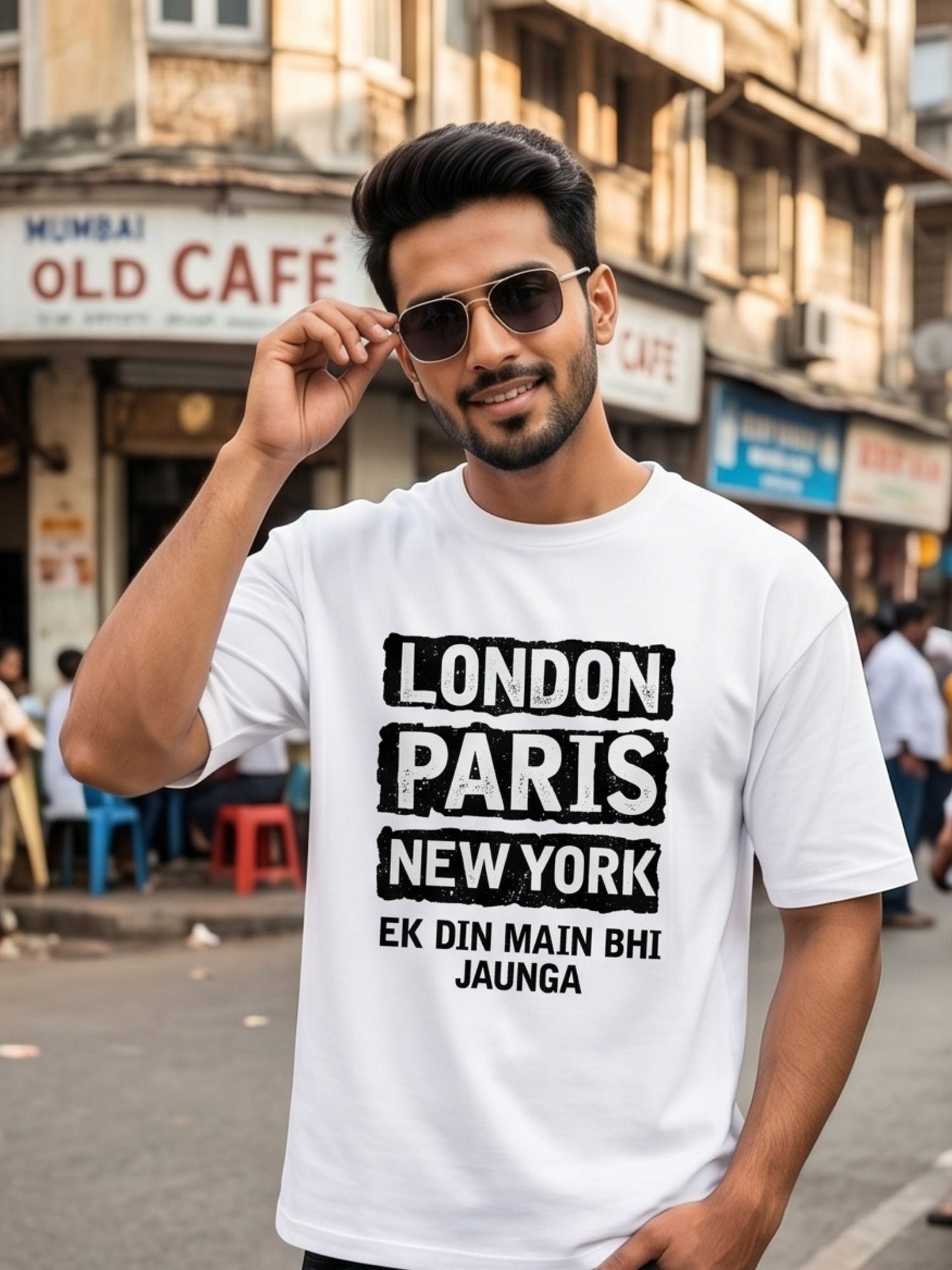 The "Global Wanderer" Oversized Heavyweight Tee