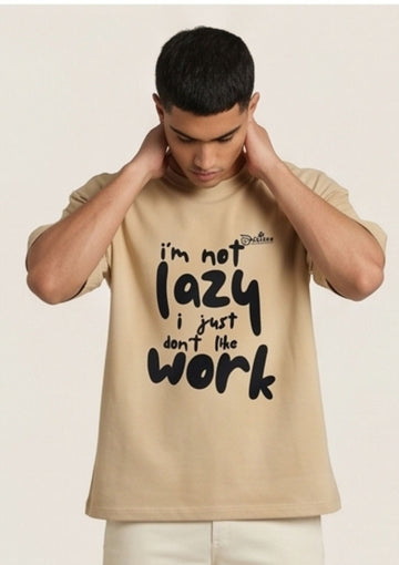 Oversize T-Shirt//I am not lazy Typography