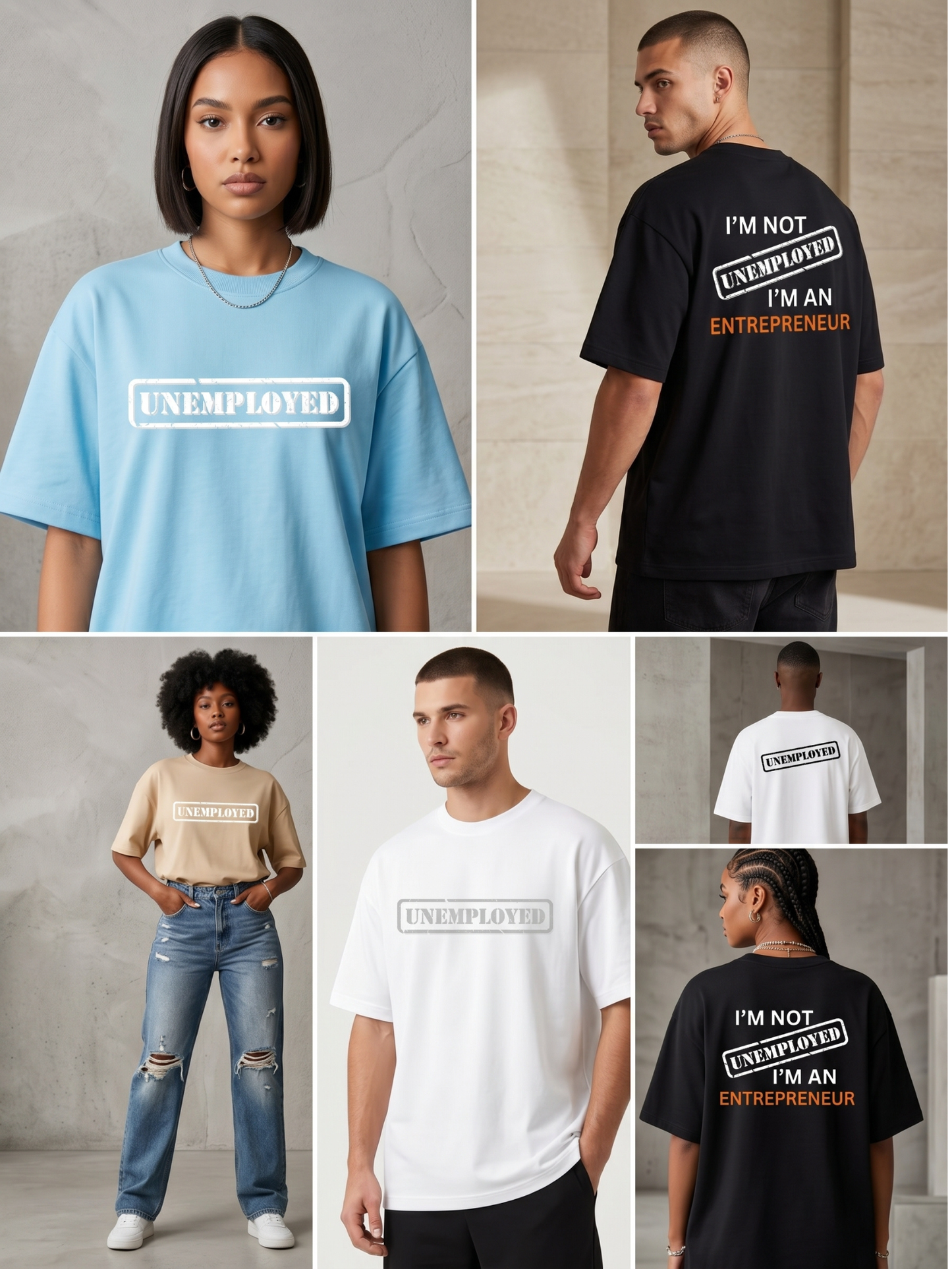 The "Hustler's Credo" Oversized Heavyweight Tee