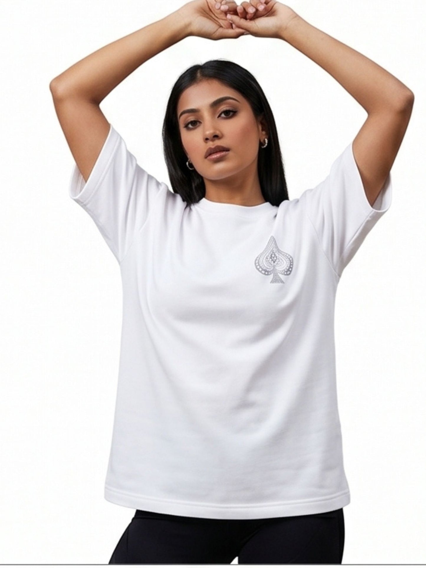 Dunbond label Oversized colour  Ikka printed T-Shirt