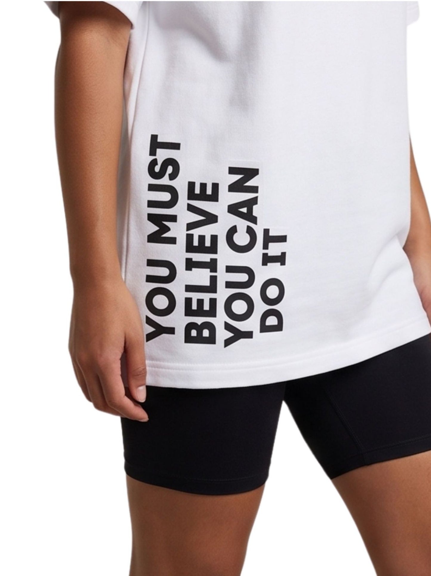 Dunbond label Oversized Colour Typography printed T-Shirt You Must belive
