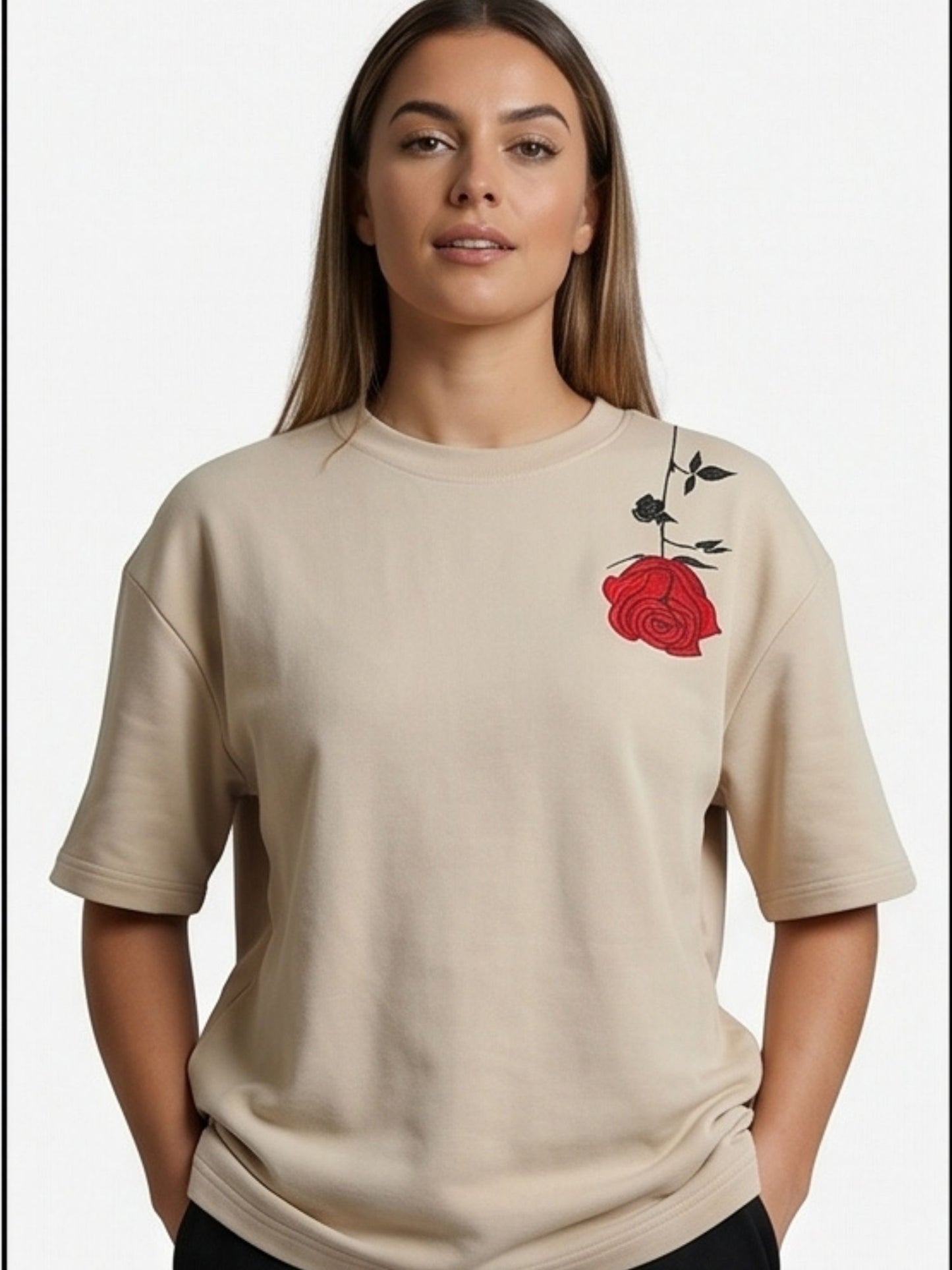 Dunbond label Oversize Shakespares Garden Typography and graphic T-Shirt