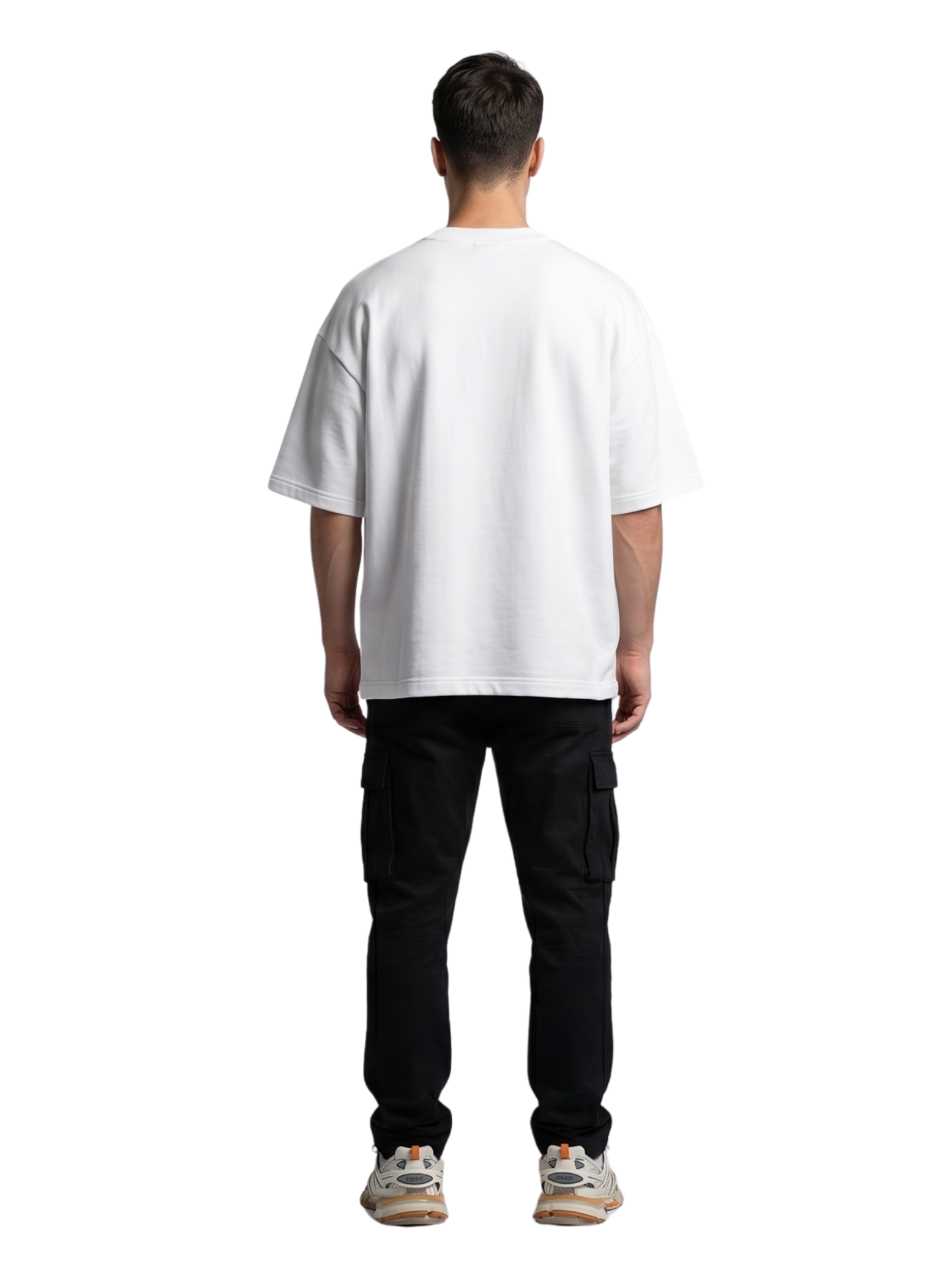 Dunbond label  White & Black calm-a-sutra an Oversized tee