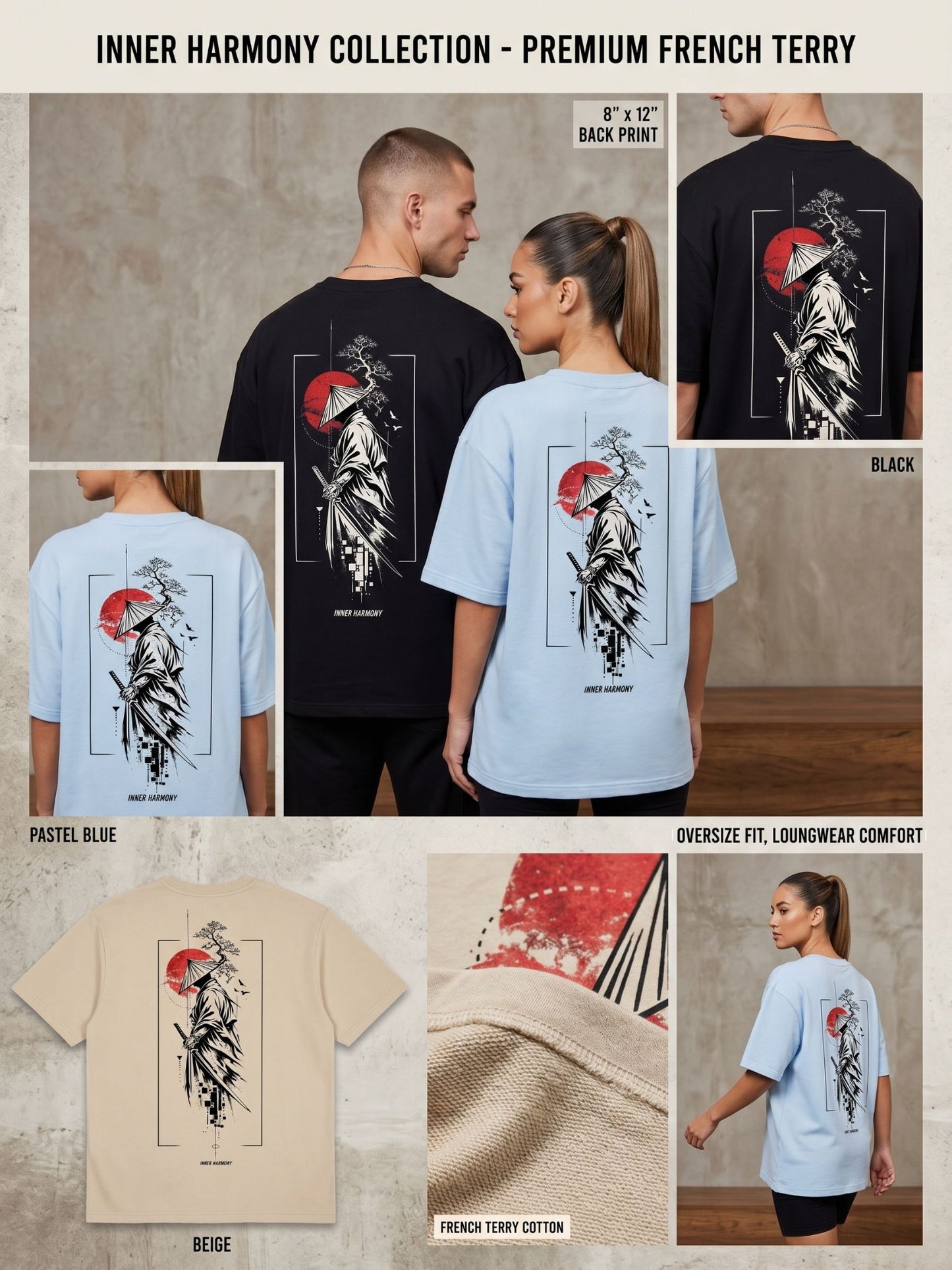 DUnbond label White Oversize T-Shirt Graphic Design