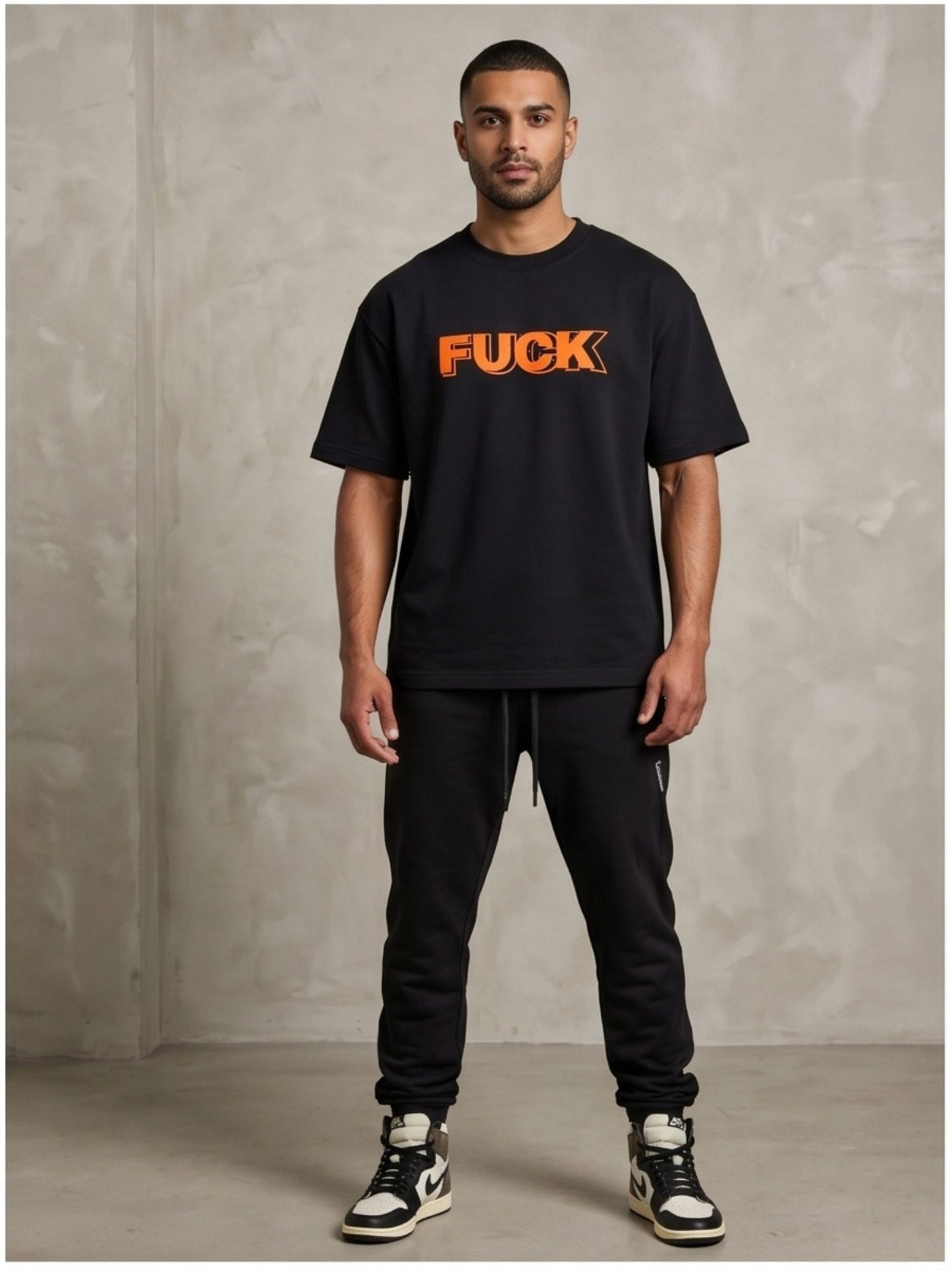 Dunbond label  Oversize T-Shirt // FUCK