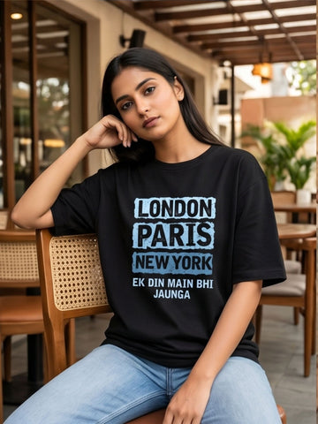 The "Global Wanderer" Oversized Heavyweight Tee