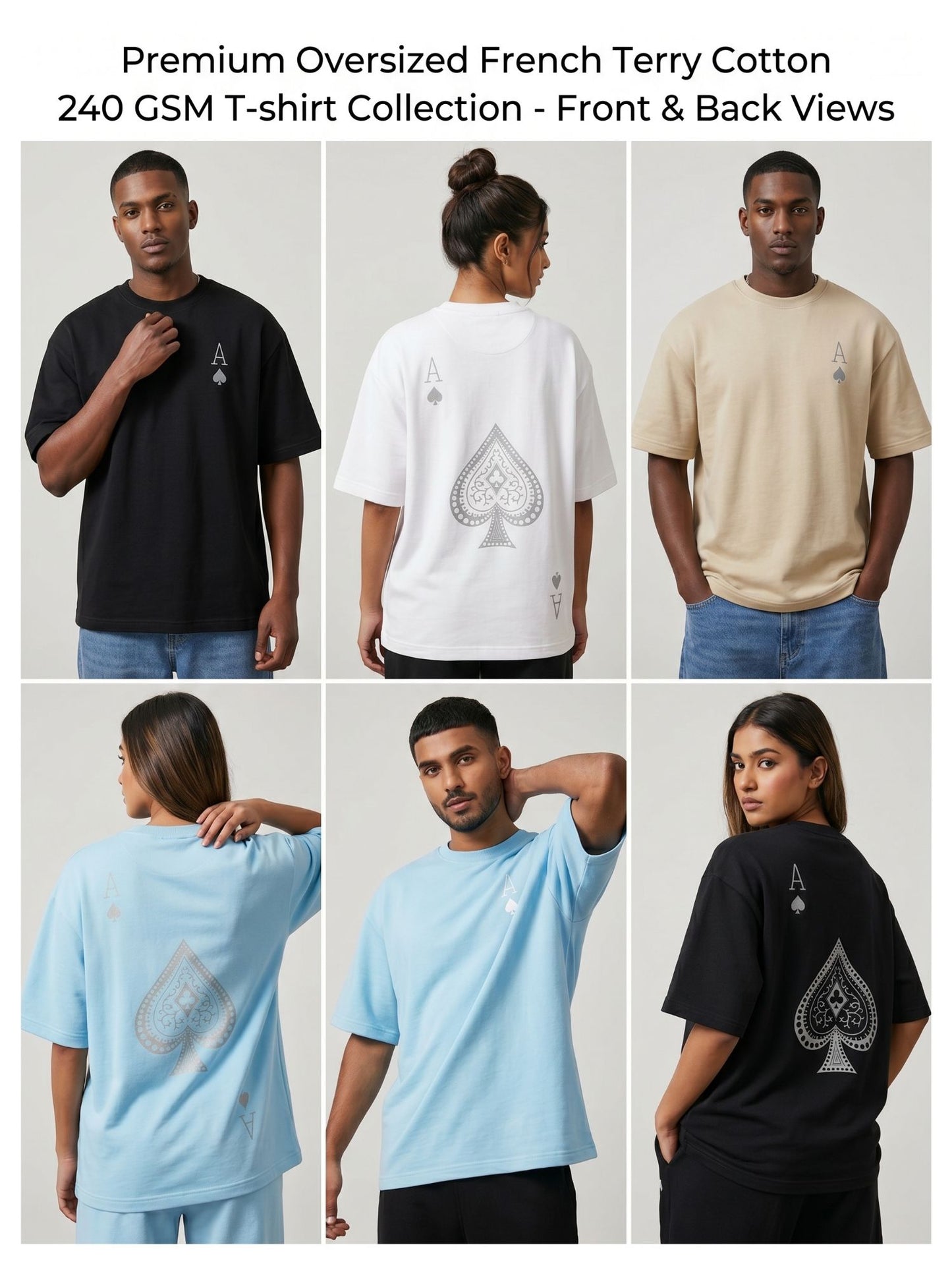 Dunbond label Oversized colour  Ikka printed T-Shirt