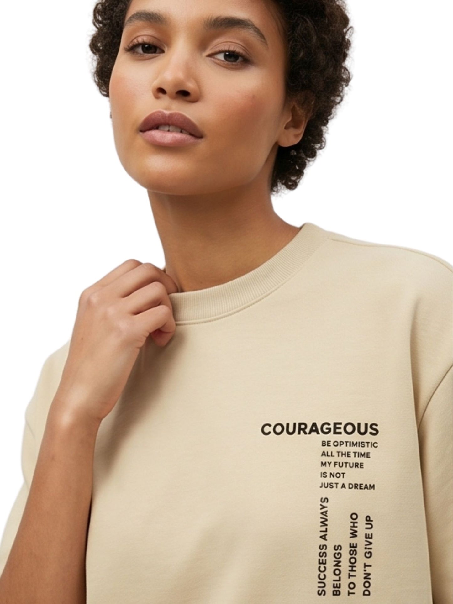 Dunbond label Oversized Colour Typography printed T-Shirt You Must belive
