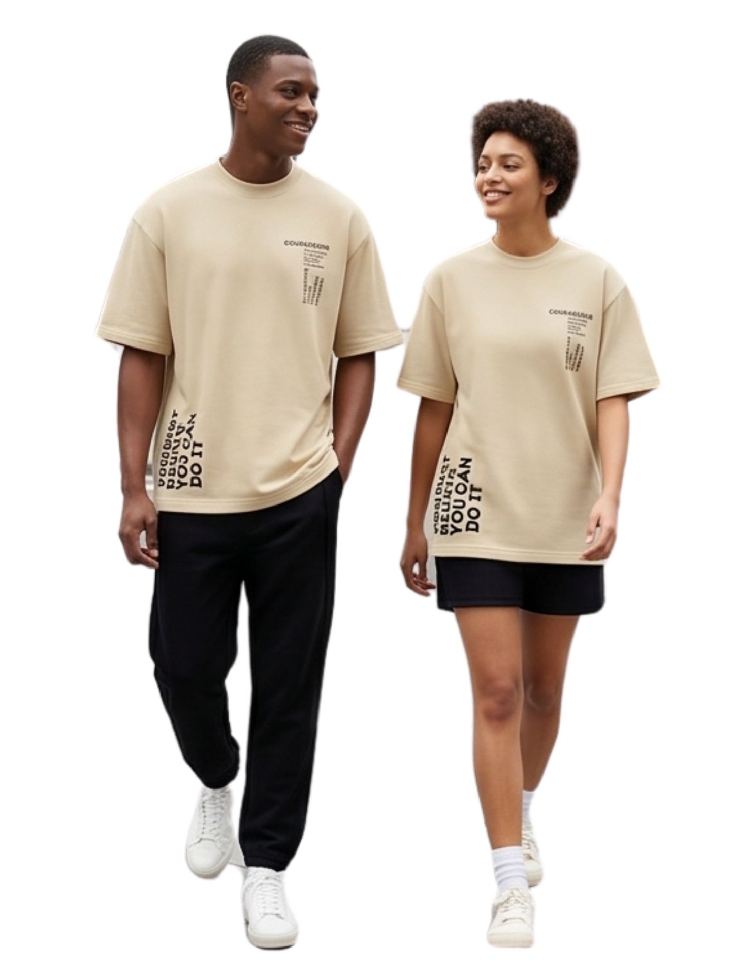 Dunbond label Oversized Colour Typography printed T-Shirt You Must belive