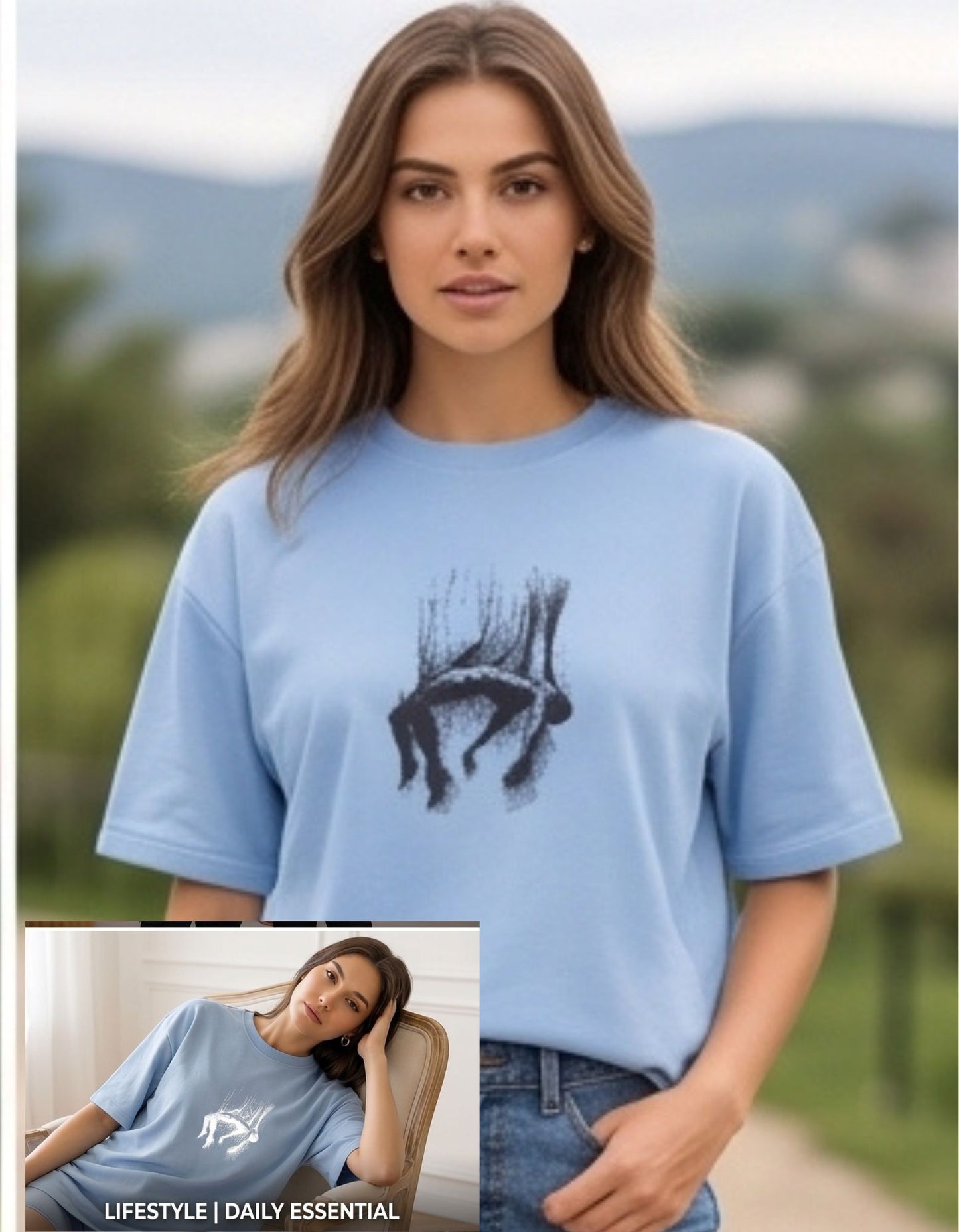 The "Free Fall" Oversized Heavyweight Tee