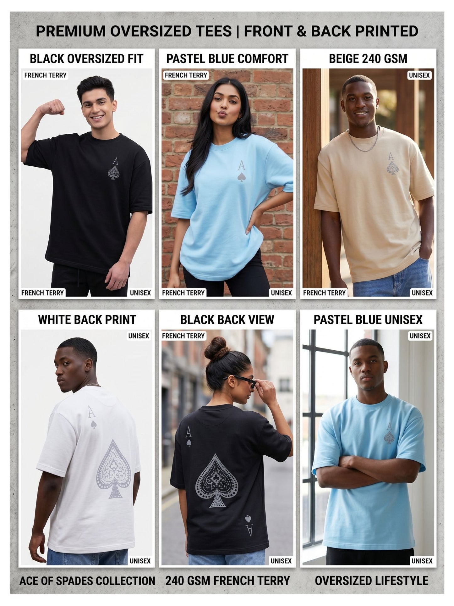 Dunbond label Oversized colour  Ikka printed T-Shirt