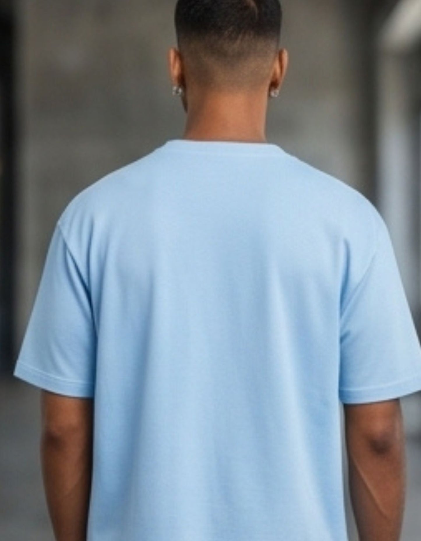 Dunbond label White Oversize T-Shirt// Front hand graphic