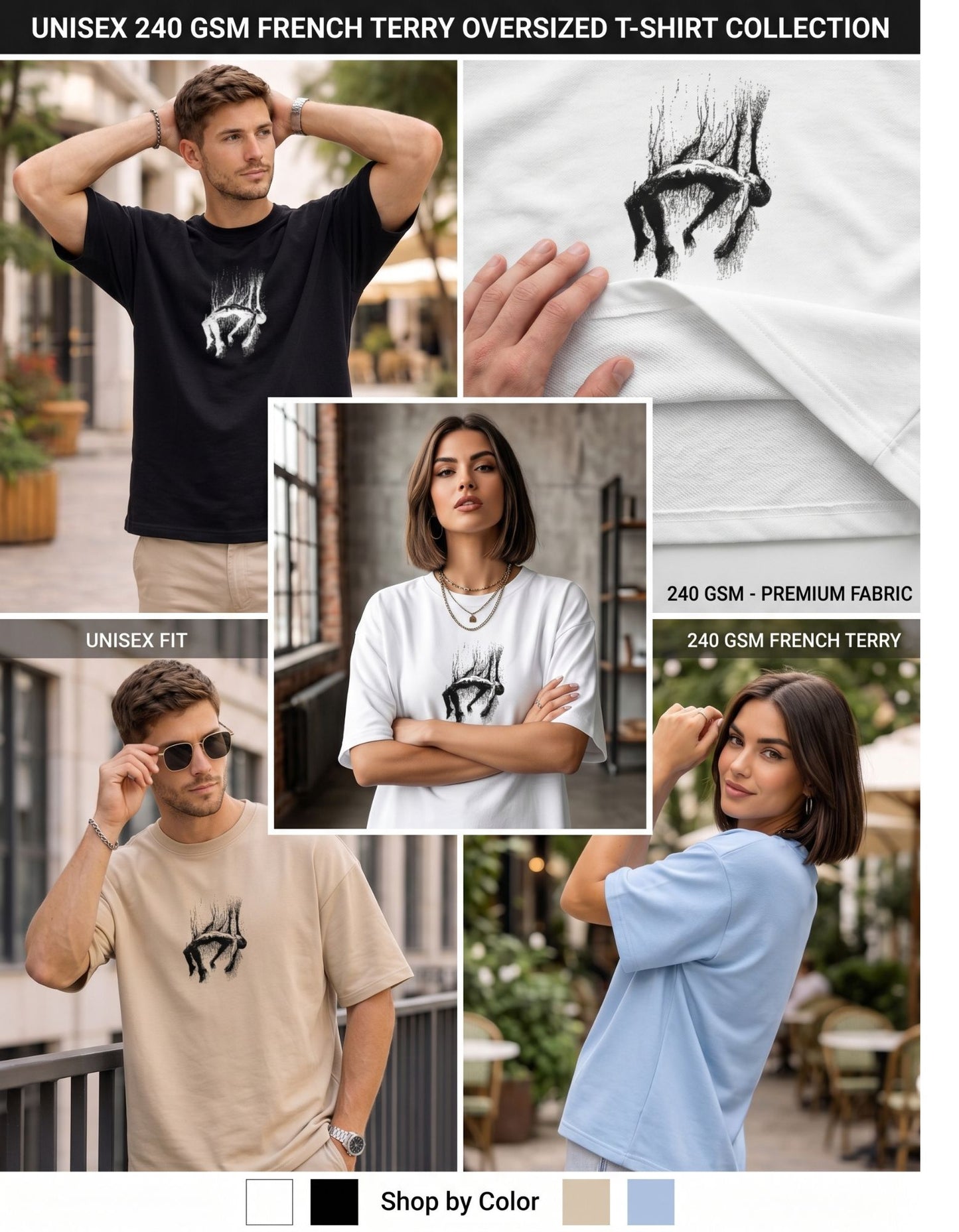 The "Free Fall" Oversized Heavyweight Tee