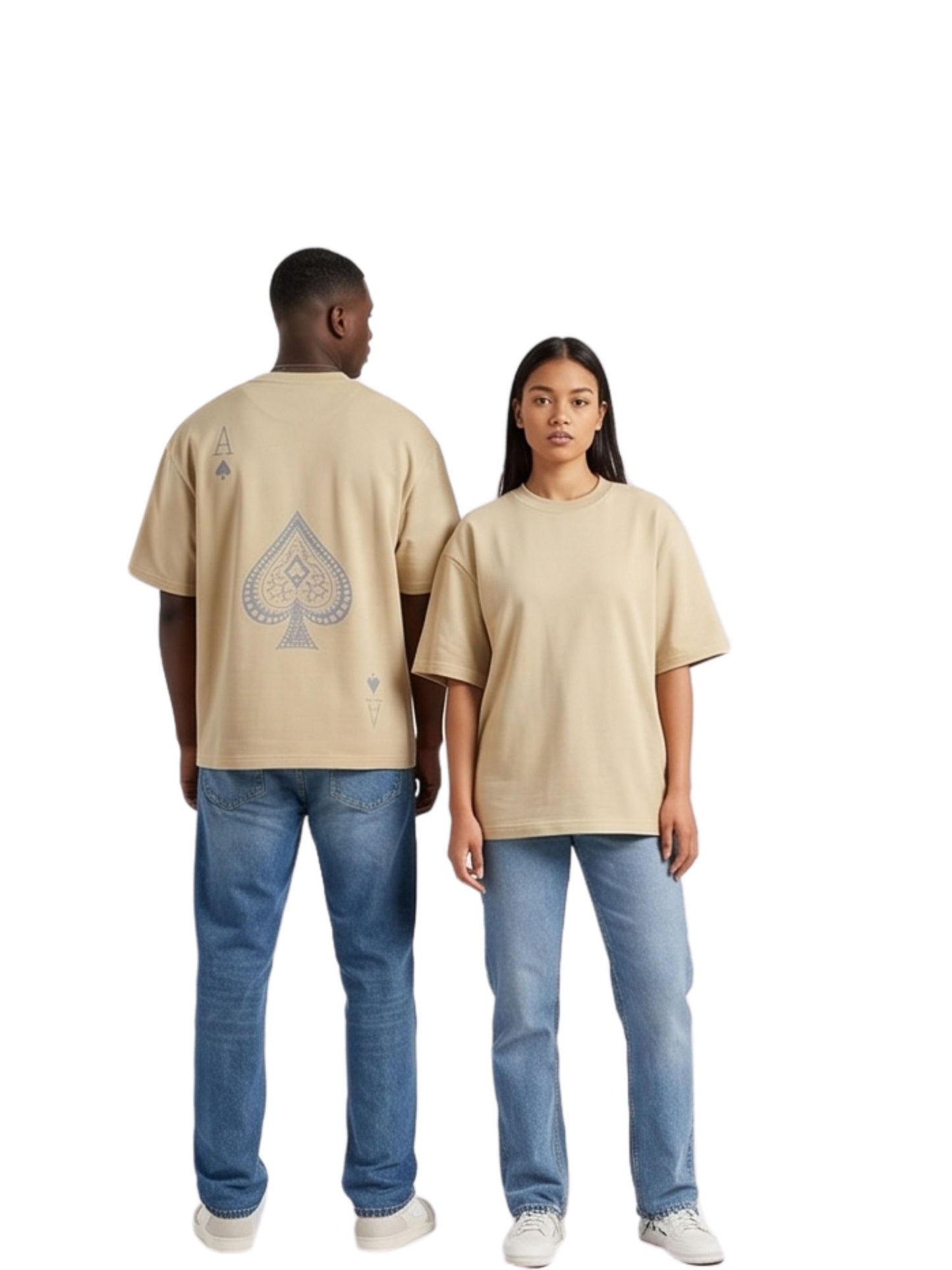 Dunbond label Oversized colour  Ikka printed T-Shirt