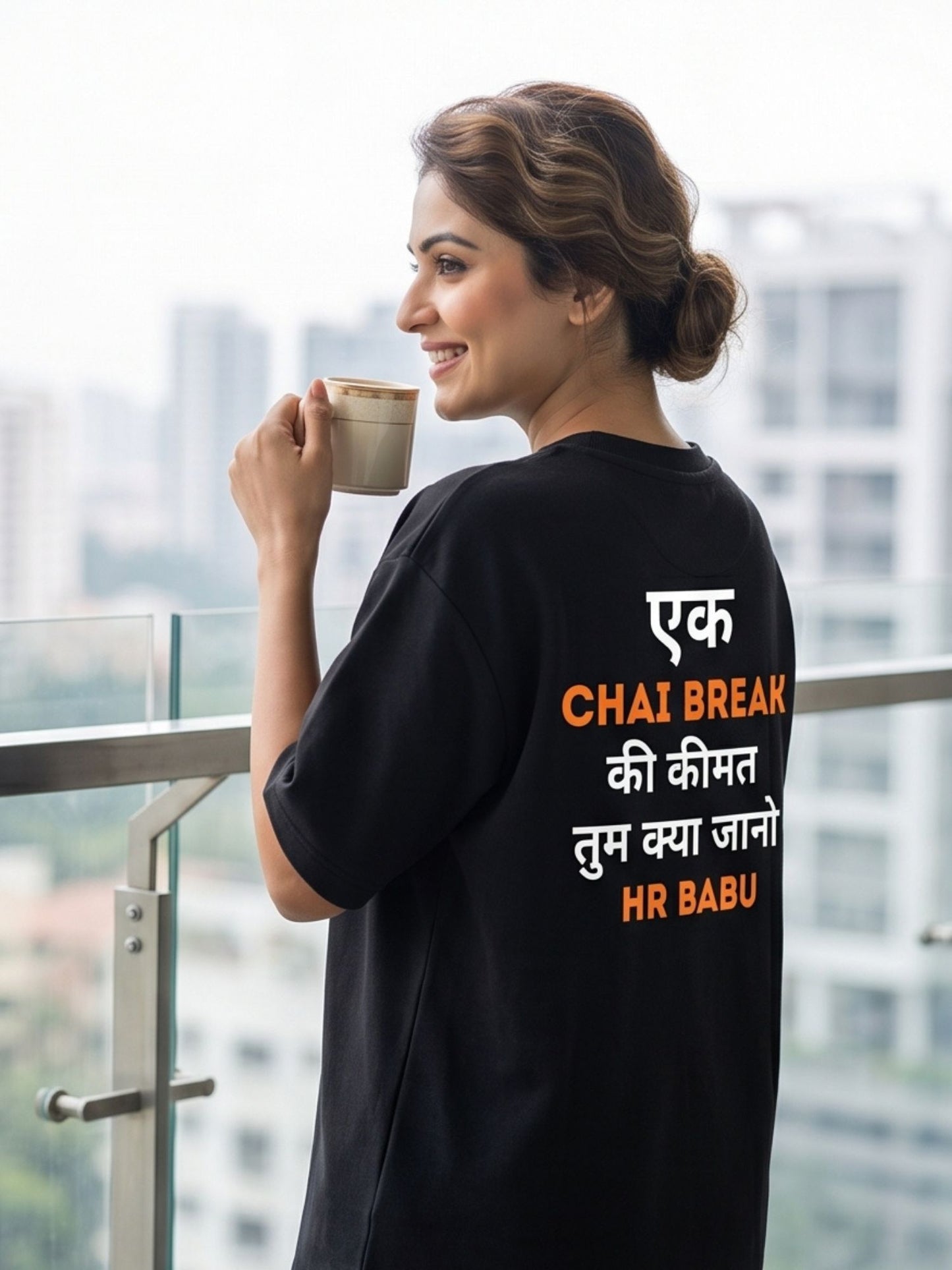 The "Chai Break" Oversized Heavyweight Tee