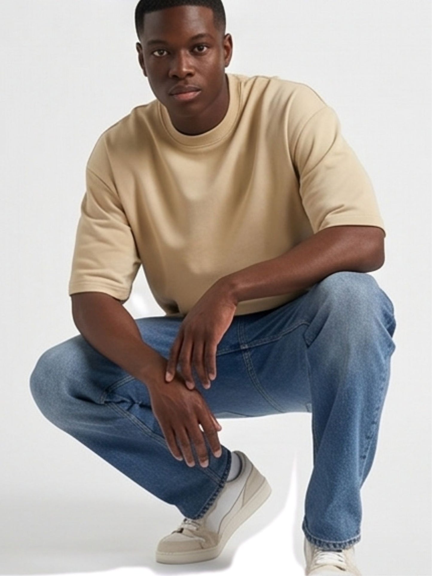 Dunbond label Oversized colour  Ikka printed T-Shirt