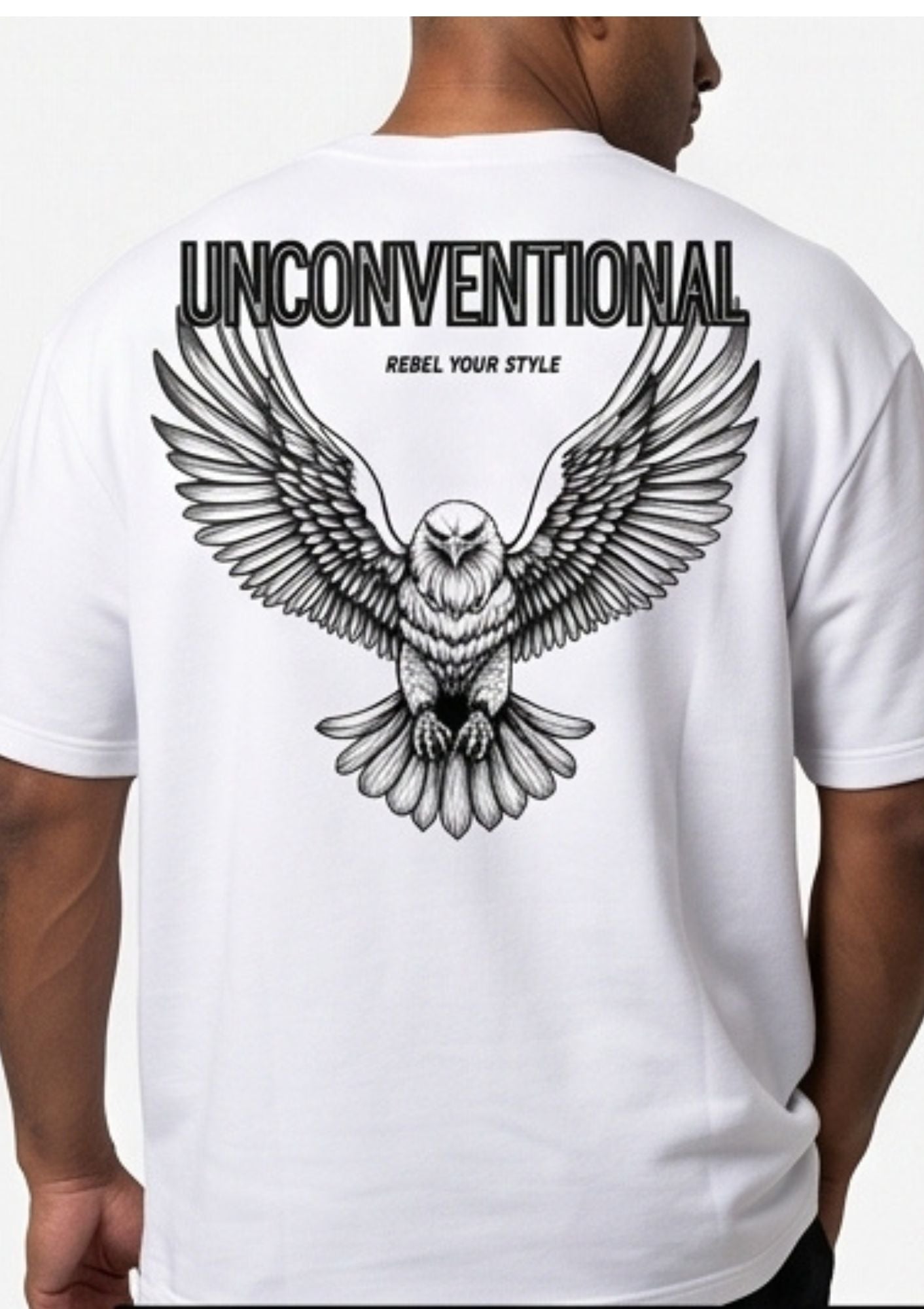 Dunbond label Black and white Oversize T-Shirt// inconventional