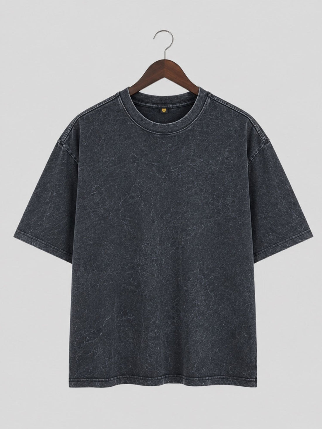 Dunbond Label "Balance" Graphic Acid Washed Oversized T-Shirt for Men