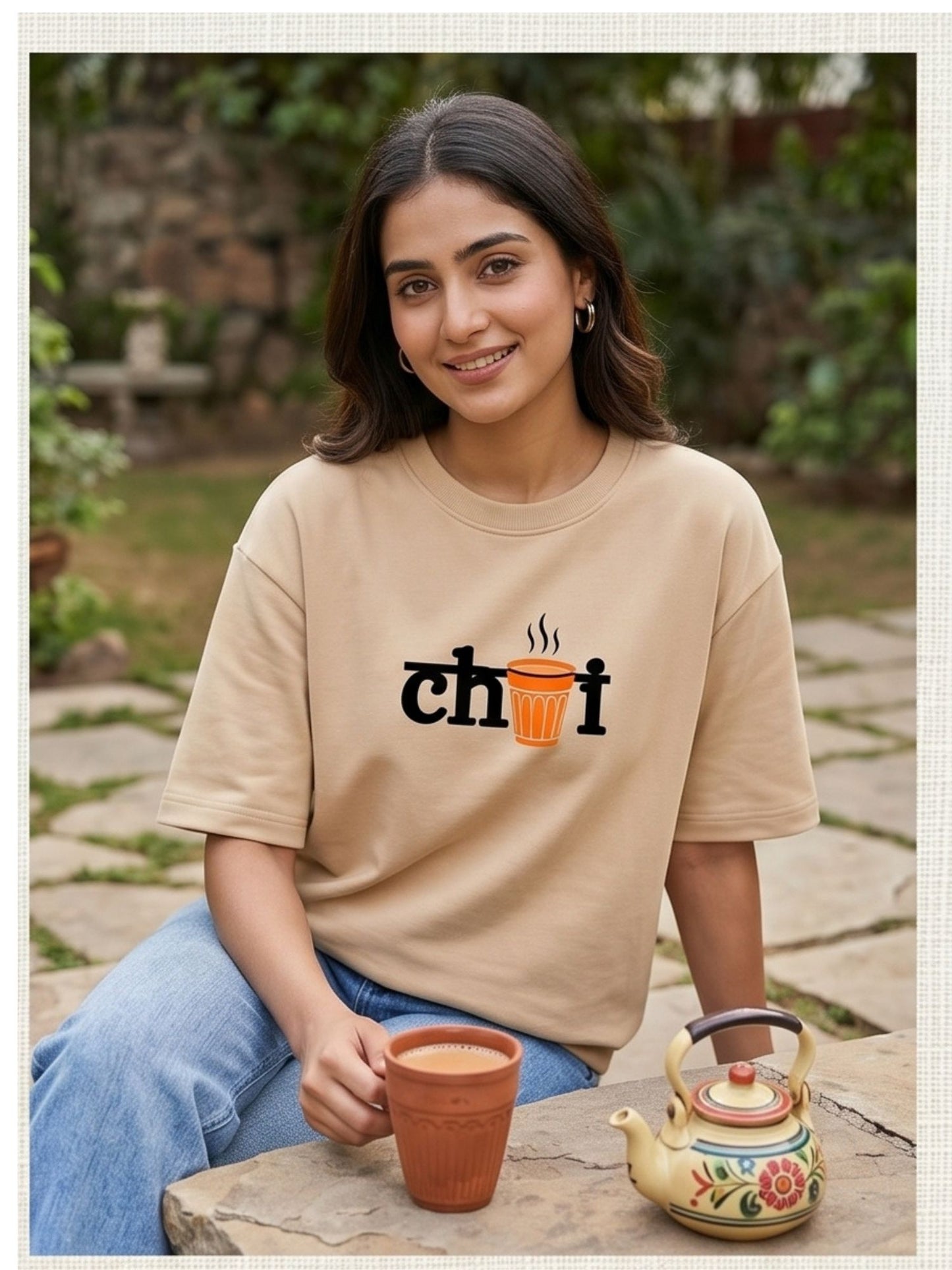 The "Chai Break" Oversized Heavyweight Tee