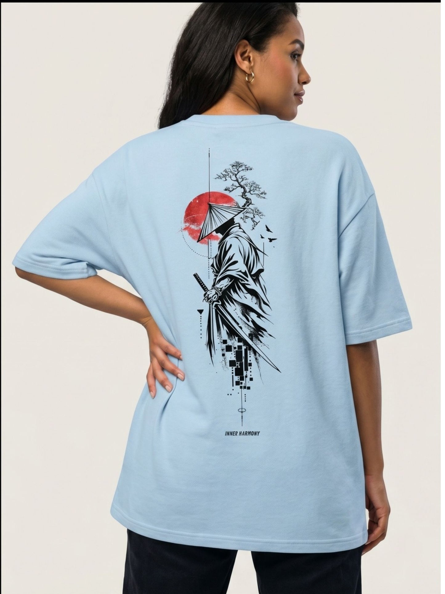 DUnbond label White Oversize T-Shirt Graphic Design