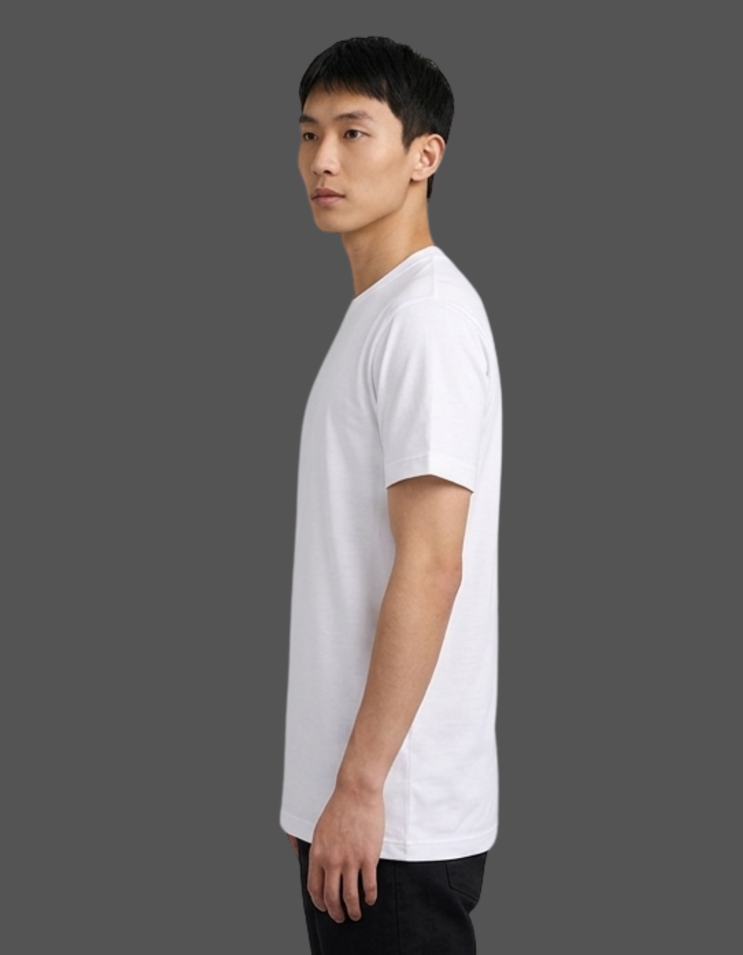 Dunbond label Black and White Regular plain T-Shirt