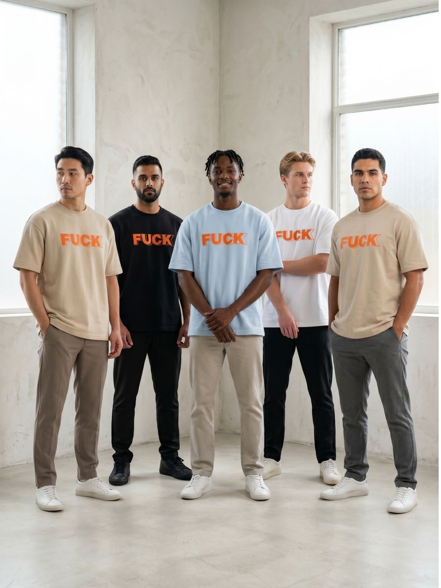 Dunbond label  Oversize T-Shirt // FUCK