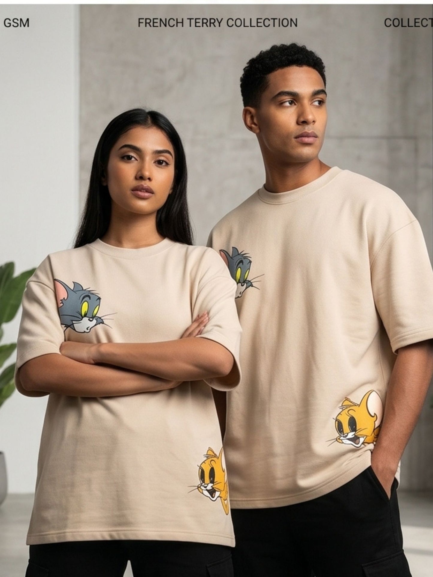 The "TOM AND JERRY" Oversized Heavyweight Tee