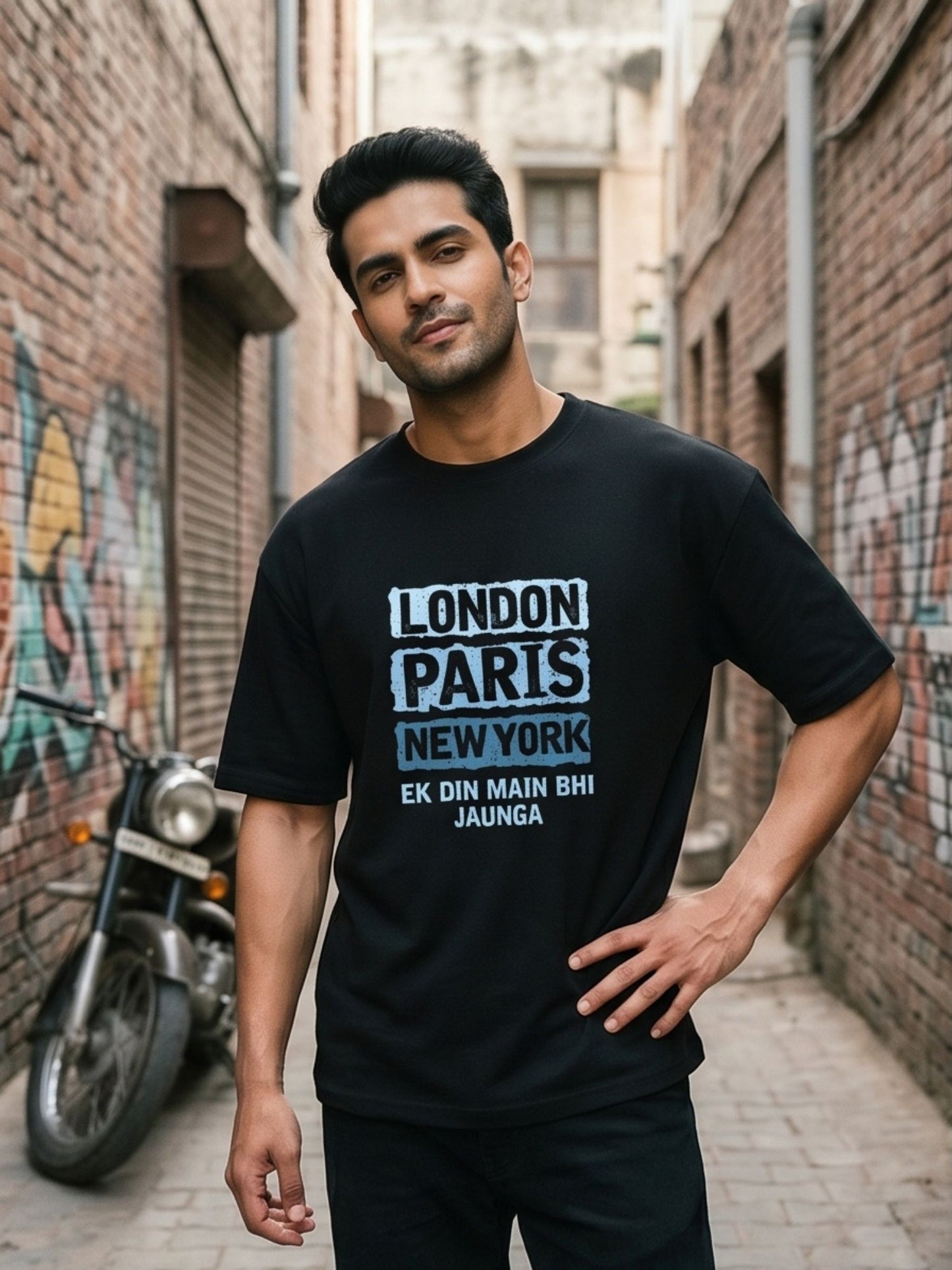 The "Global Wanderer" Oversized Heavyweight Tee