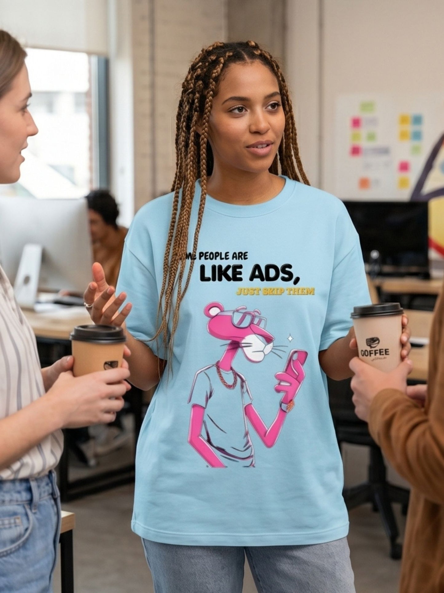 The "Skip Ad" Heavyweight Oversized Tee – French Terry (240 GSM)