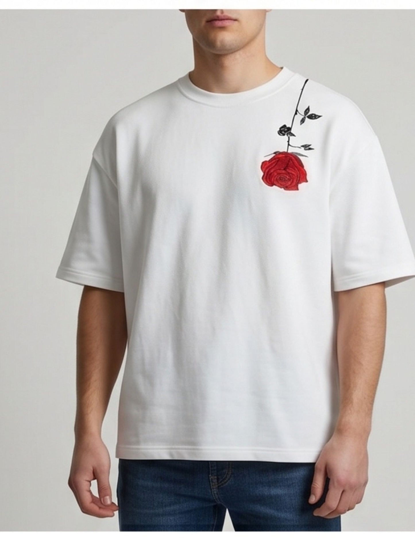 Dunbond label Oversize Shakespares Garden Typography and graphic T-Shirt