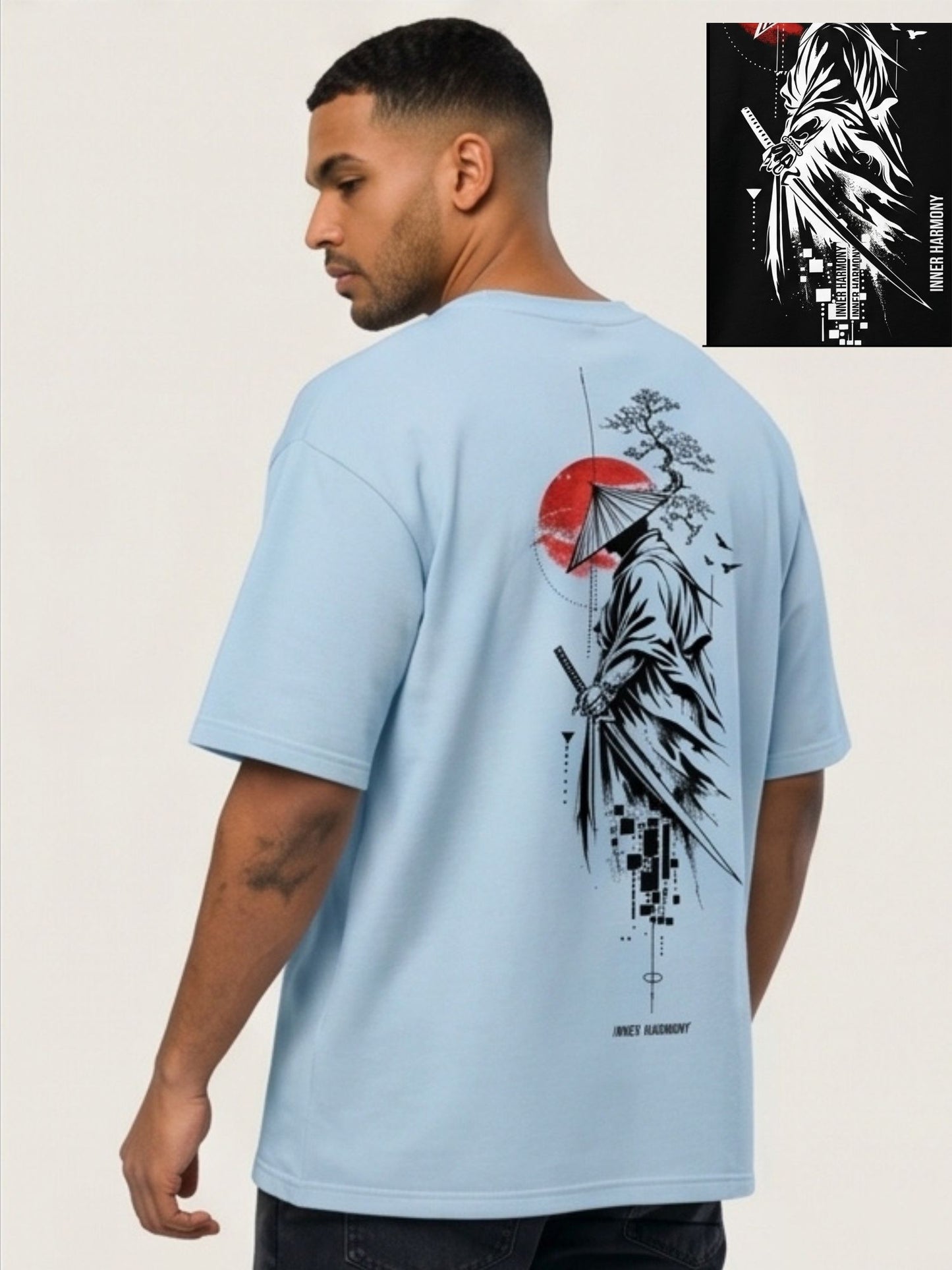DUnbond label White Oversize T-Shirt Graphic Design