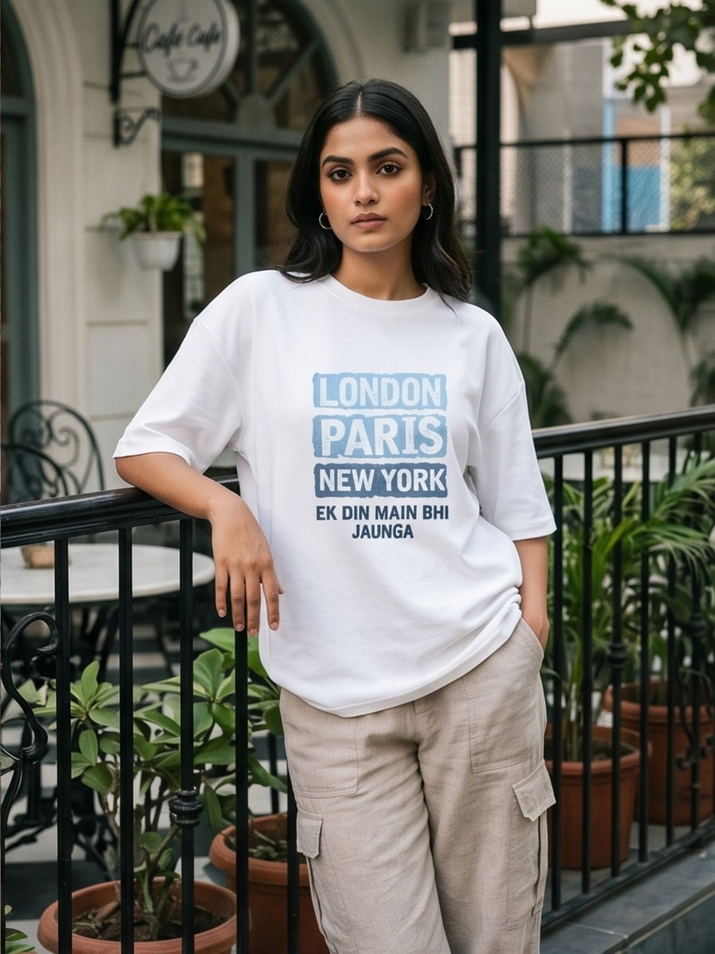 The "Global Wanderer" Oversized Heavyweight Tee