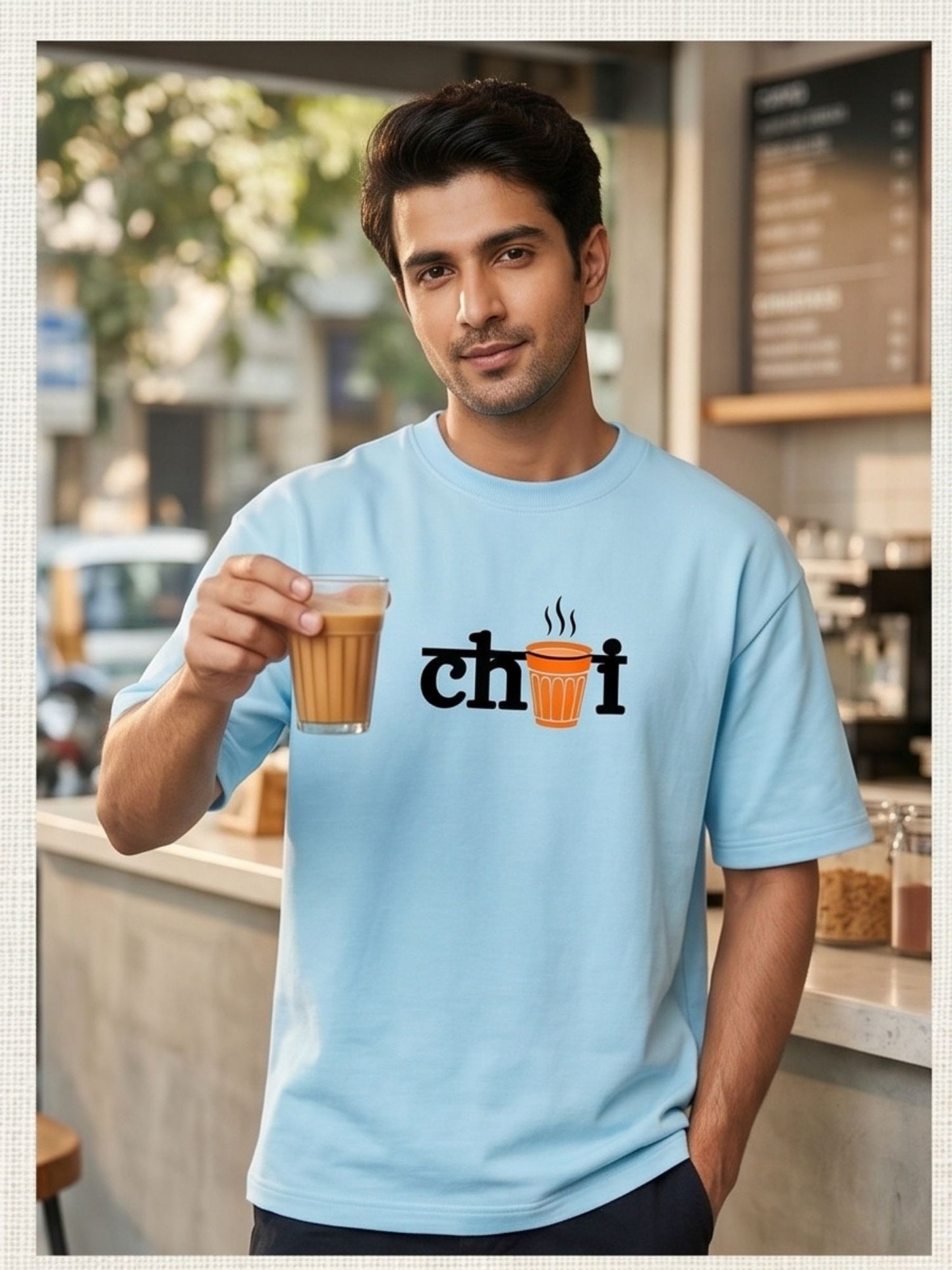 The "Chai Break" Oversized Heavyweight Tee