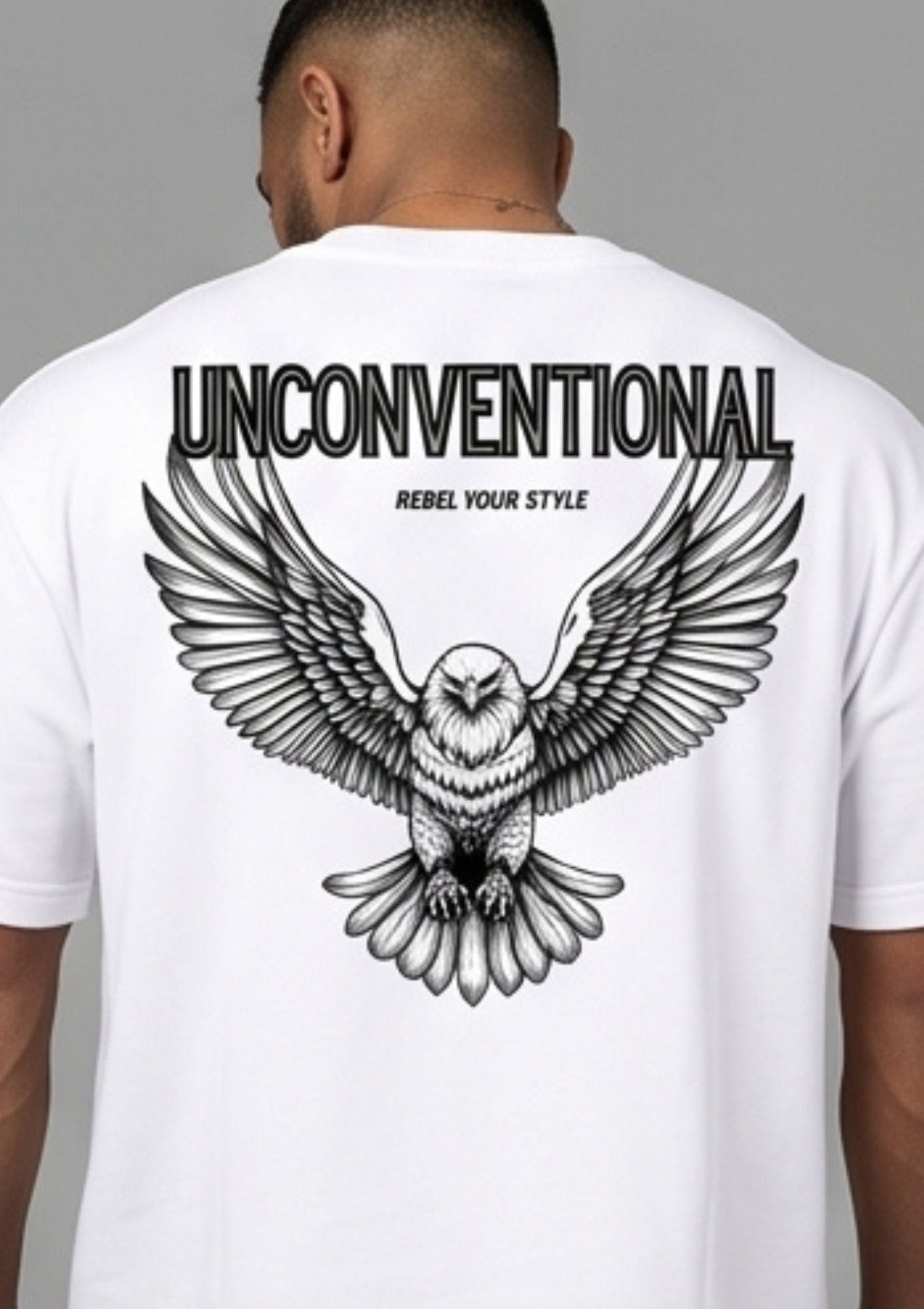 Dunbond label Black and white Oversize T-Shirt// inconventional