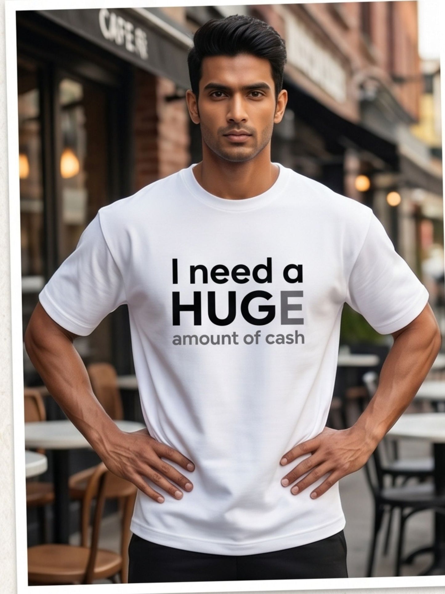The "Huge Cash" Oversized Heavyweight Tee