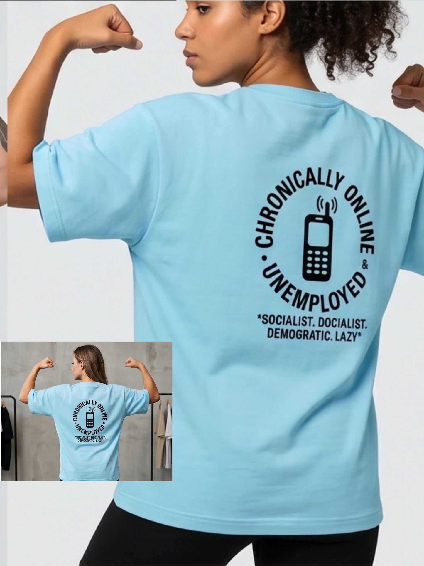 Chronically Online Oversized Tee
