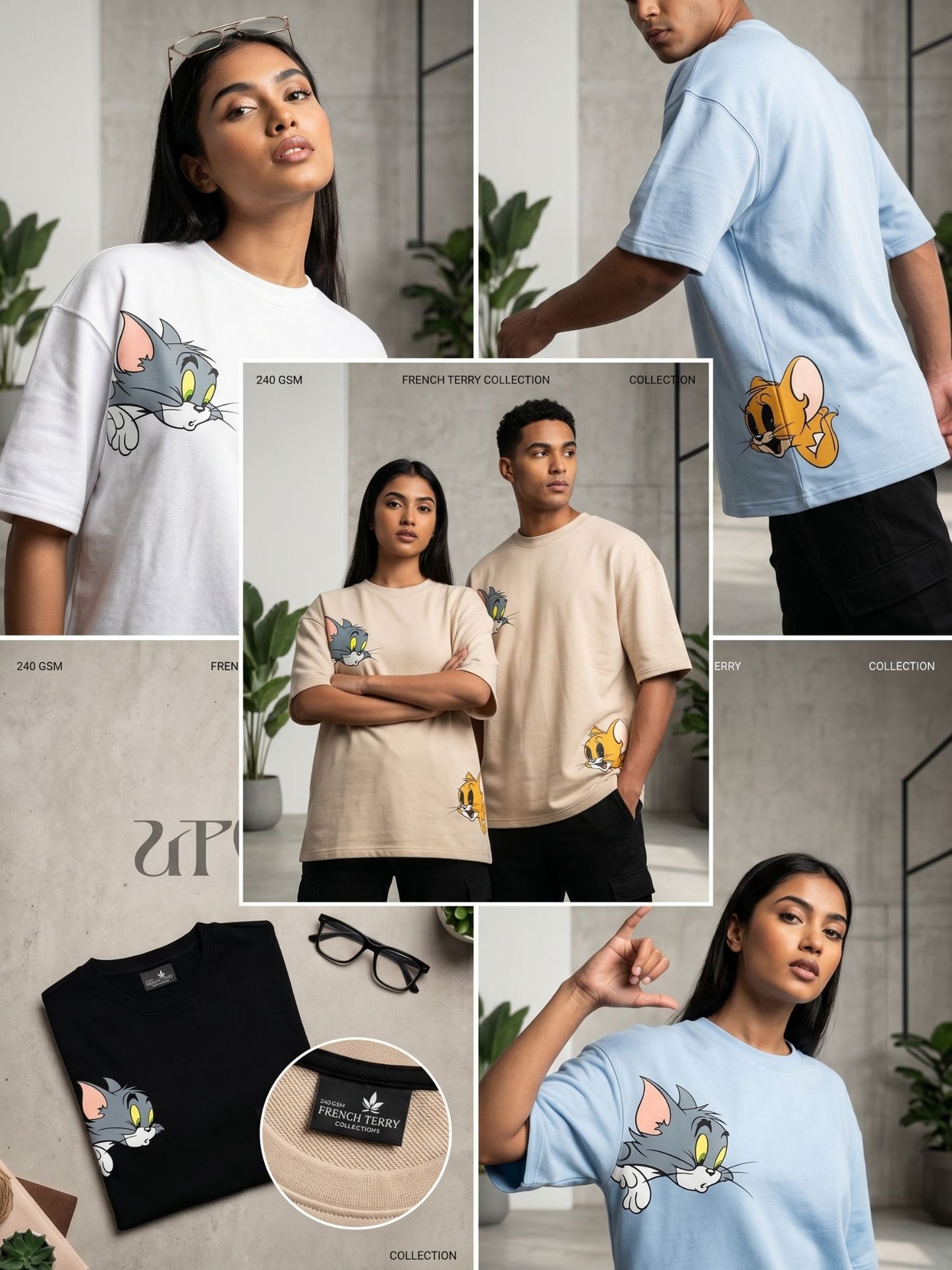 The "TOM AND JERRY" Oversized Heavyweight Tee