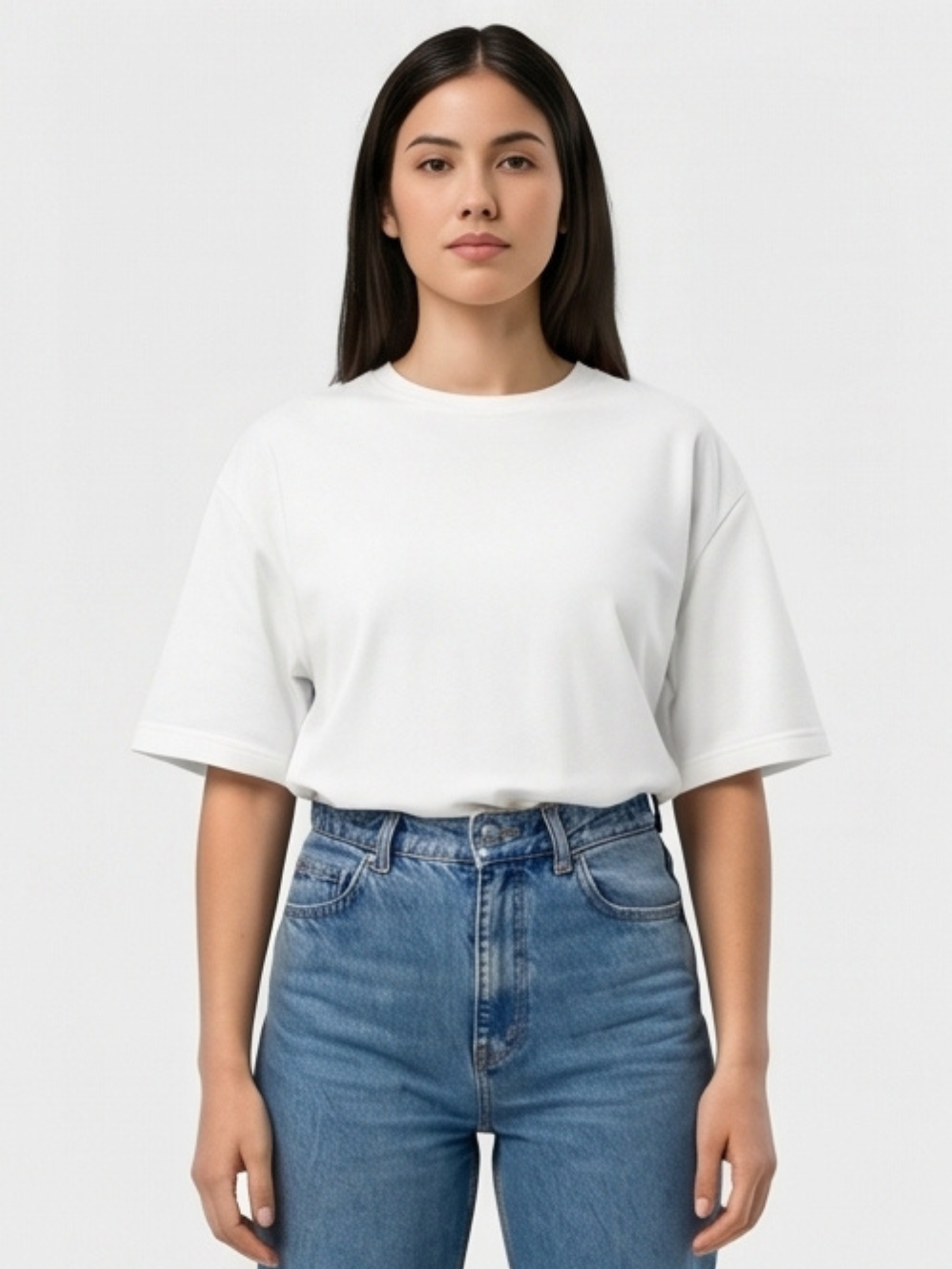 DUnbond label White Oversize T-Shirt Graphic Design