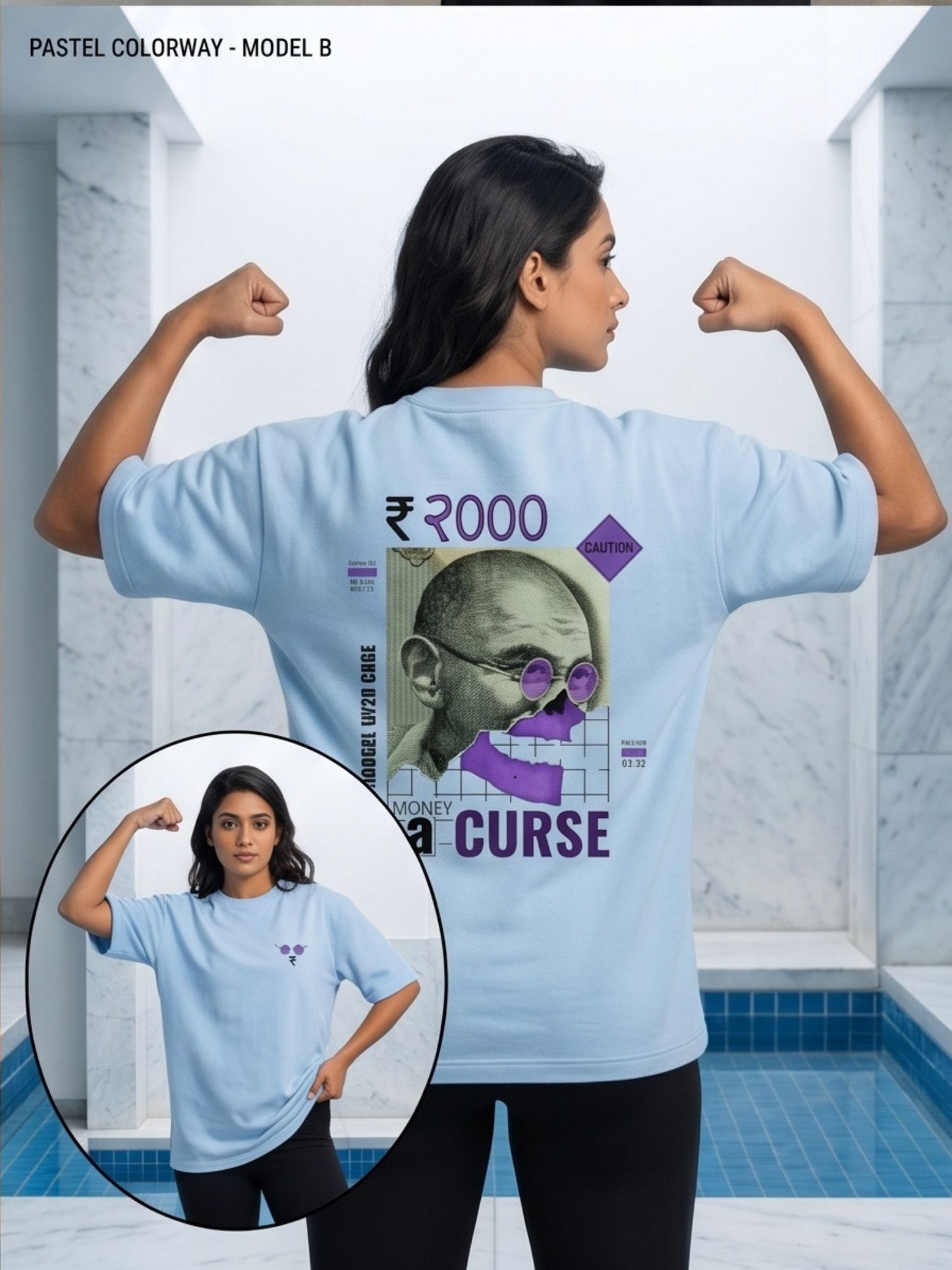 Dunbond label Oversized Money/ Colour T shirts
