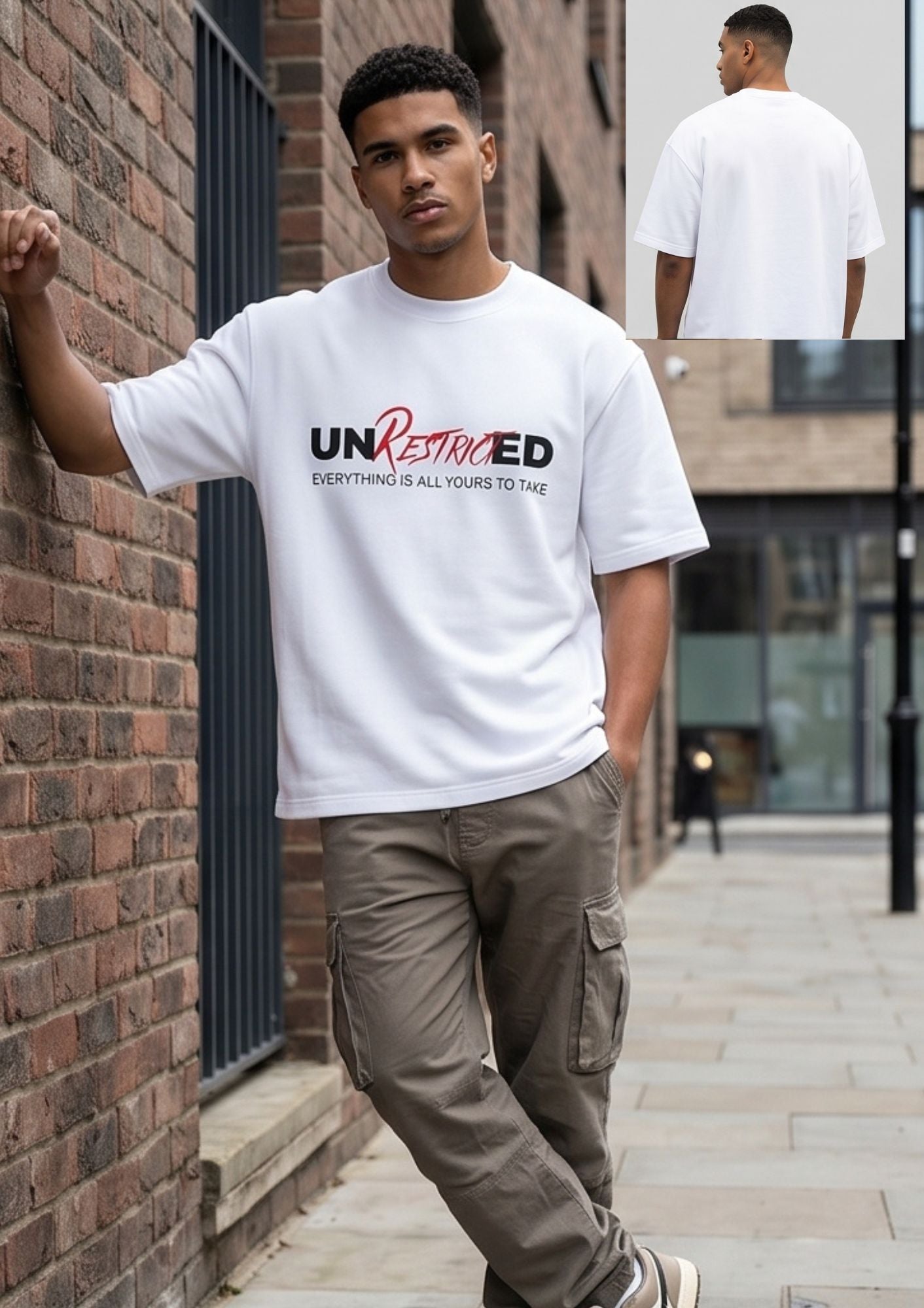 Dunbond label Oversize T-Shirt // UNRESTRICTED
