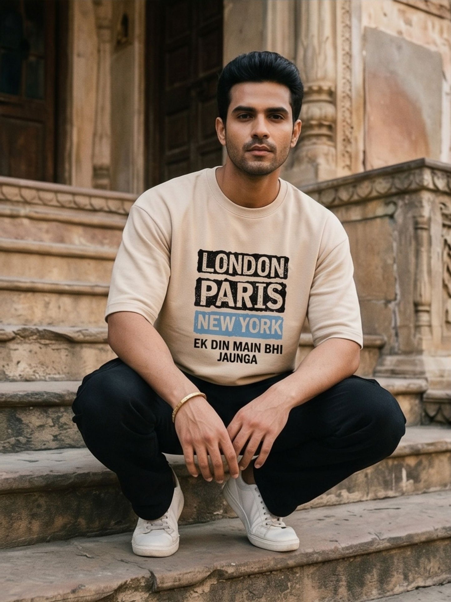 The "Global Wanderer" Oversized Heavyweight Tee