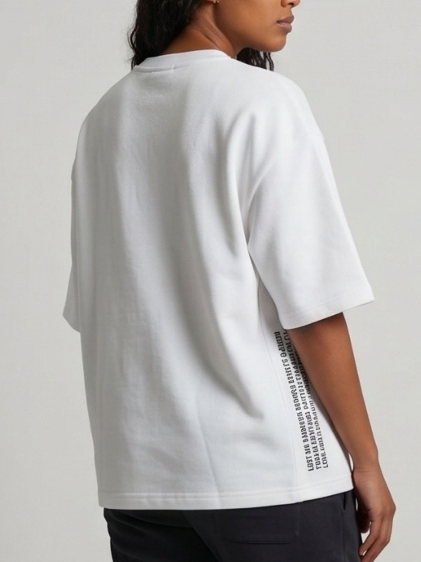 Dunbond label Oversize Shakespares Garden Typography and graphic T-Shirt