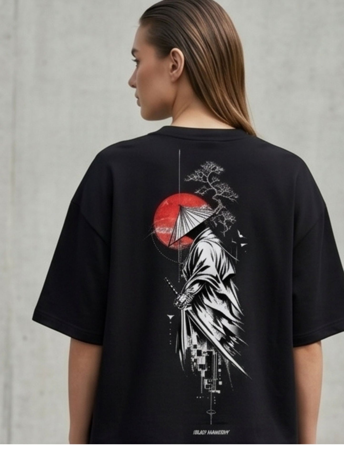 DUnbond label White Oversize T-Shirt Graphic Design