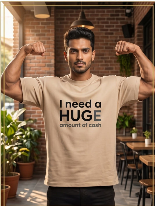 The "Huge Cash" Oversized Heavyweight Tee